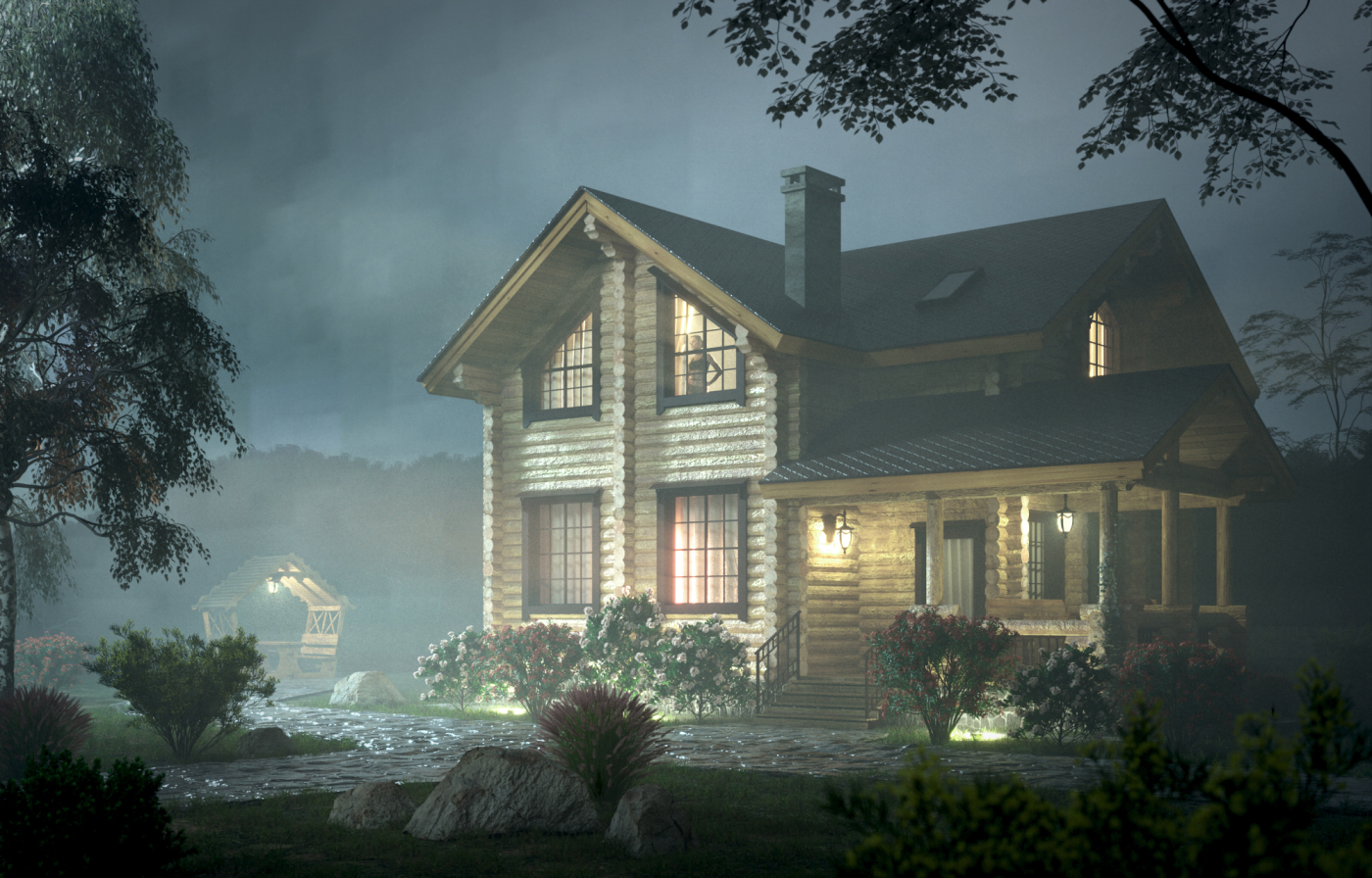 Загородний Дом — Изображение №3 — Иллюстрация, 3D на Dprofile