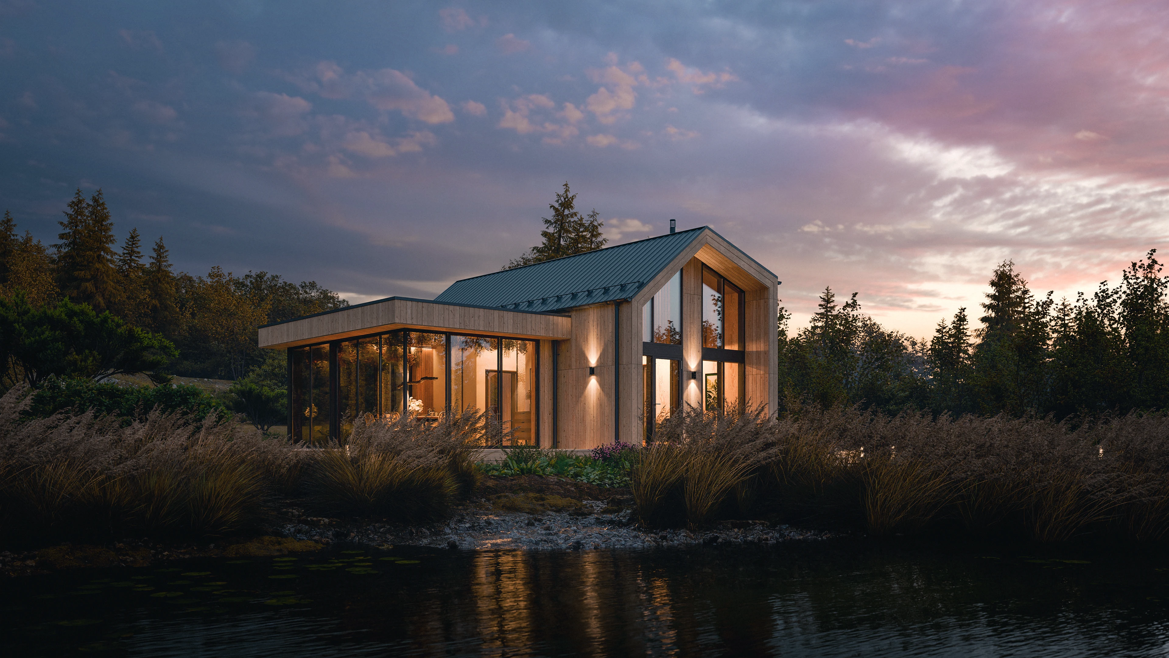 Lakeside Cabin Retreat — Изображение №1 — 3D, Архитектура на Dprofile