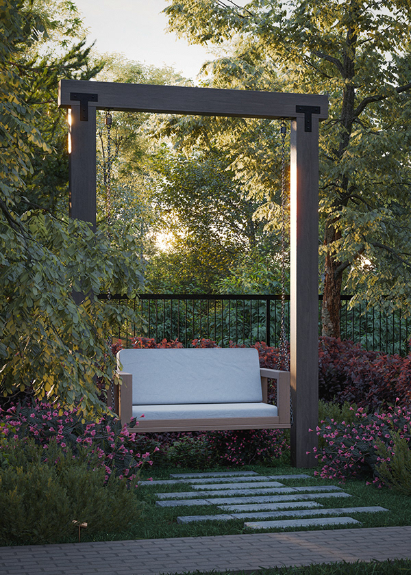 "SNEGIRI HOUSE" cottage landscape visualization — Изображение №17 — 3D, Архитектура на Dprofile