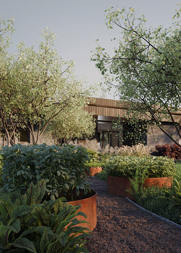 "SNEGIRI HOUSE" cottage landscape visualization — Изображение №3 — 3D, Архитектура на Dprofile