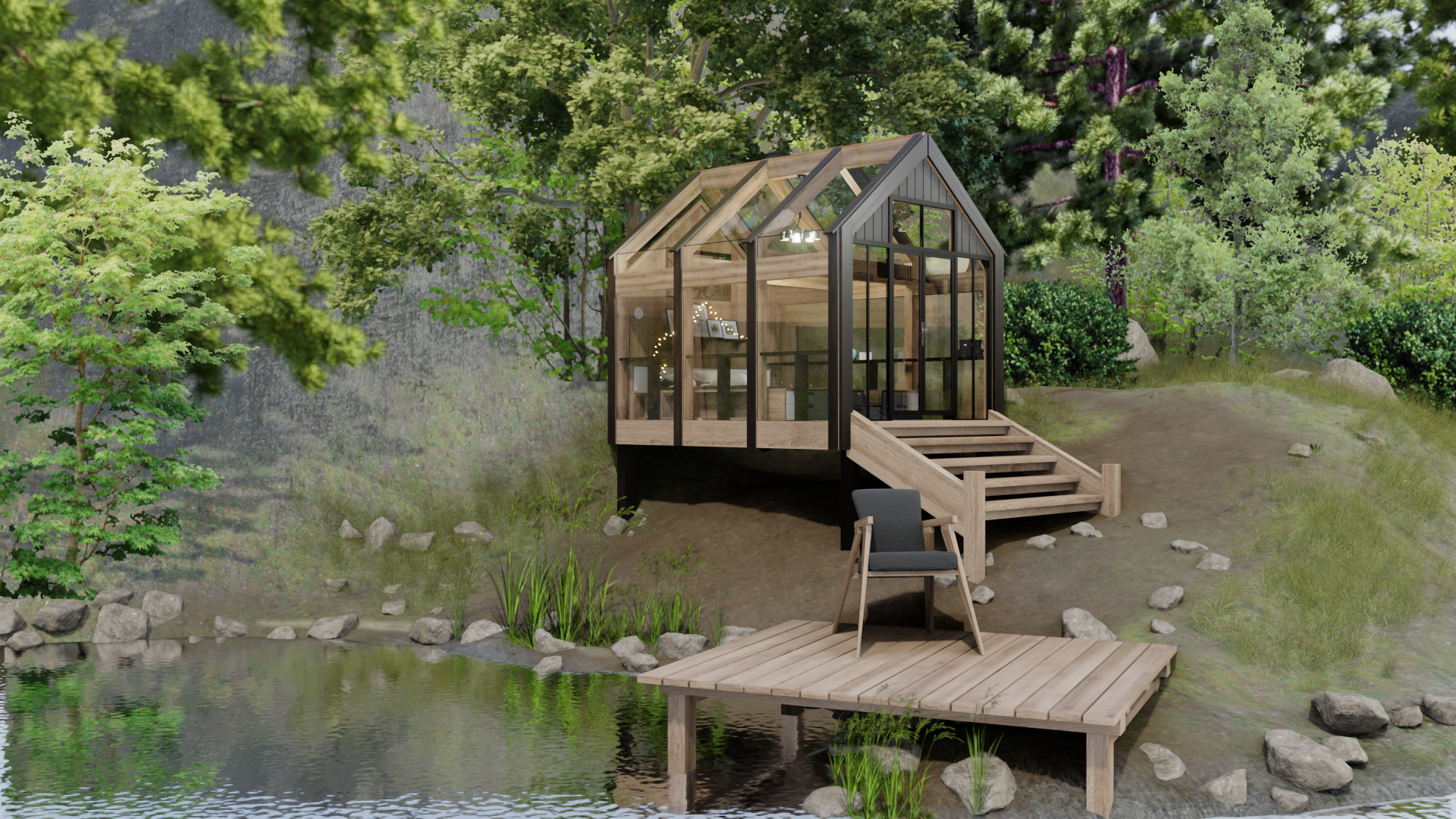 Attefallshus visualization remaster — Изображение №3 — 3D, Архитектура на Dprofile