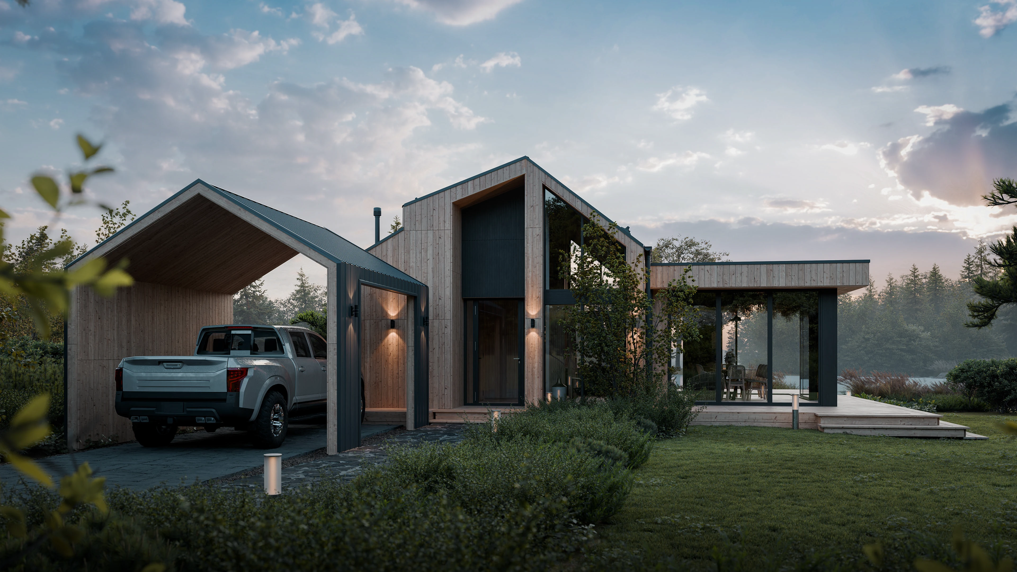 Lakeside Cabin Retreat — Изображение №3 — 3D, Архитектура на Dprofile