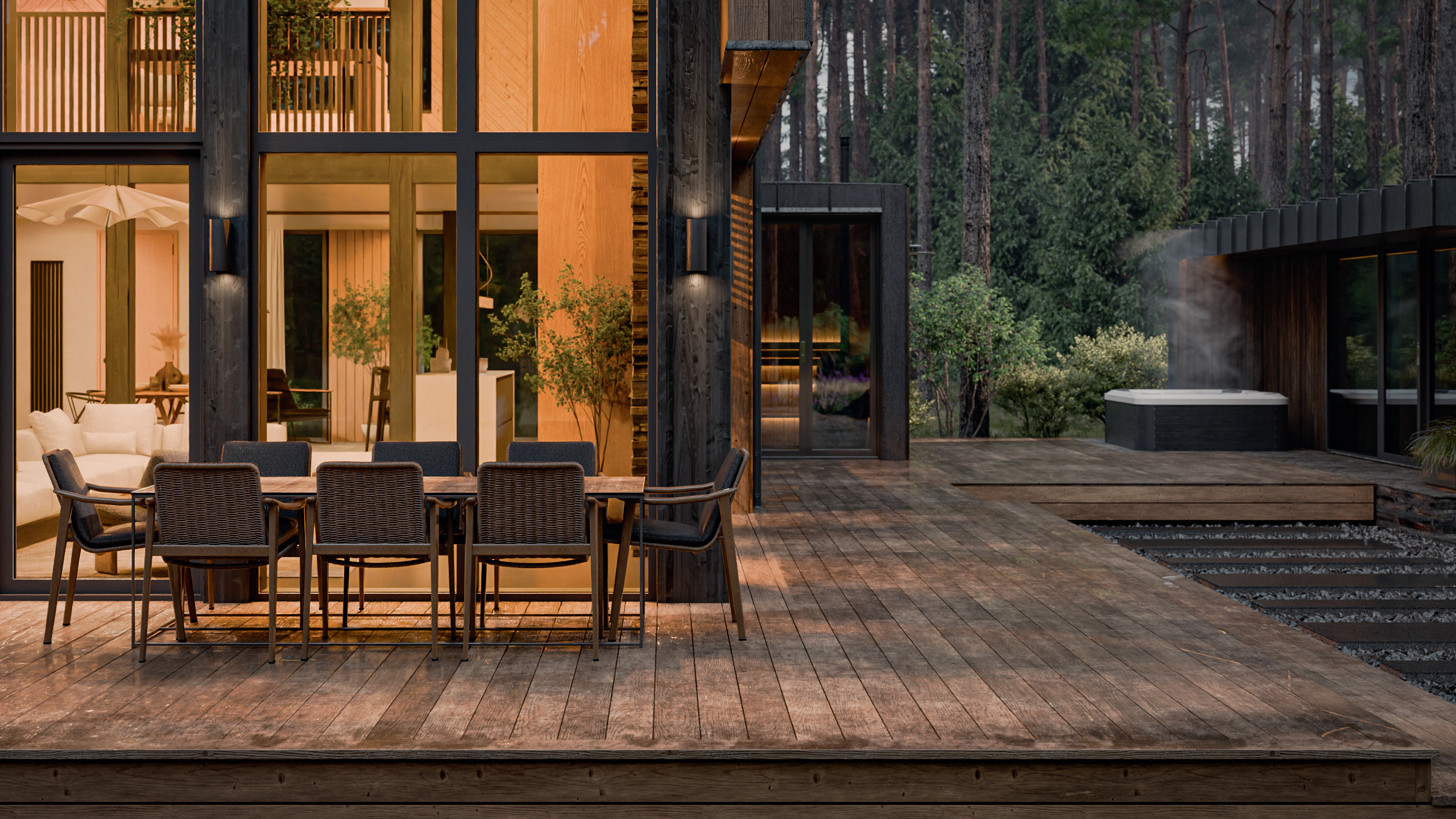 Barn House in the Pine Forest — Изображение №4 — 3D, Архитектура на Dprofile