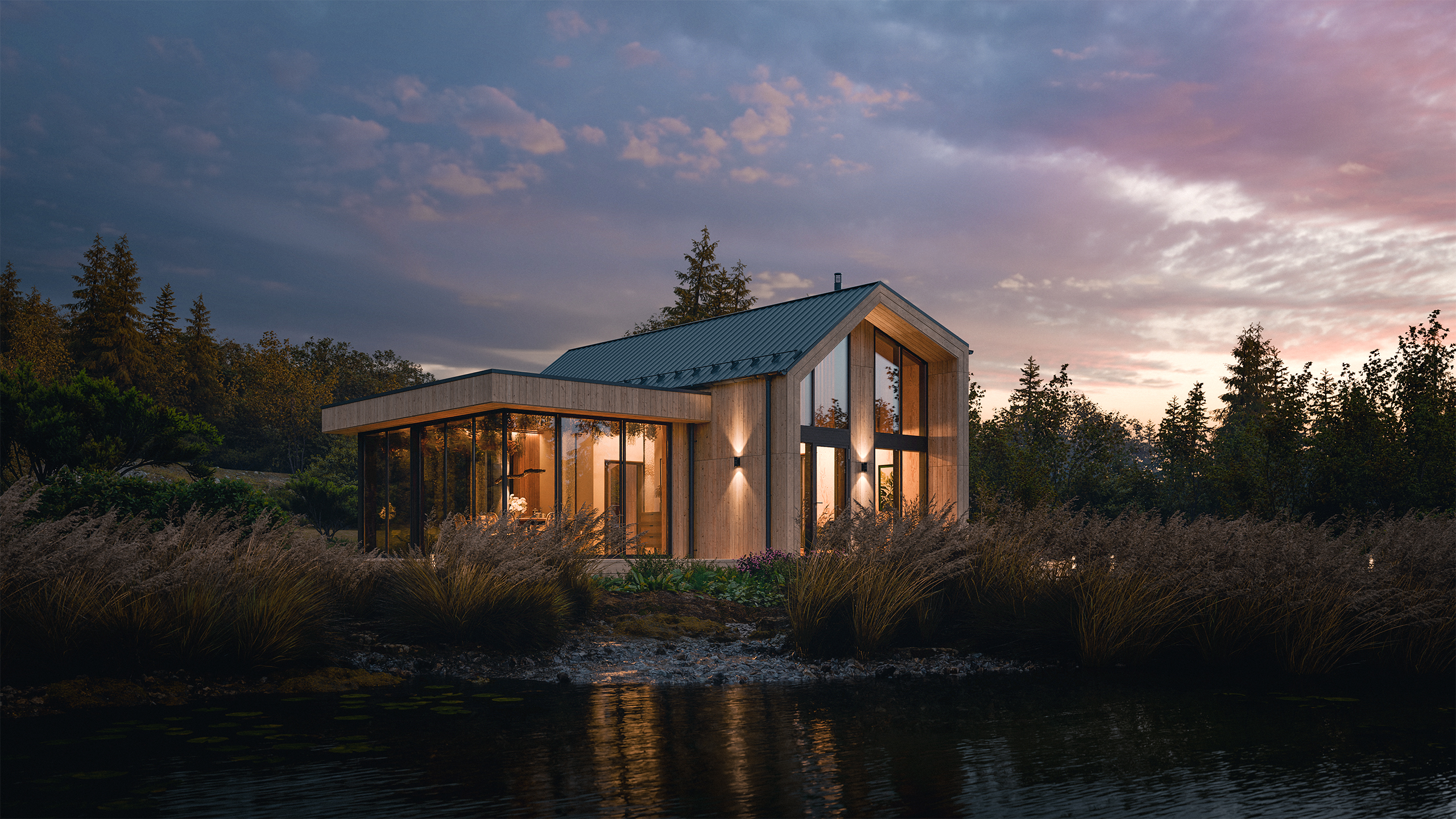 Lakeside Cabin Retreat — Изображение №6 — 3D, Архитектура на Dprofile