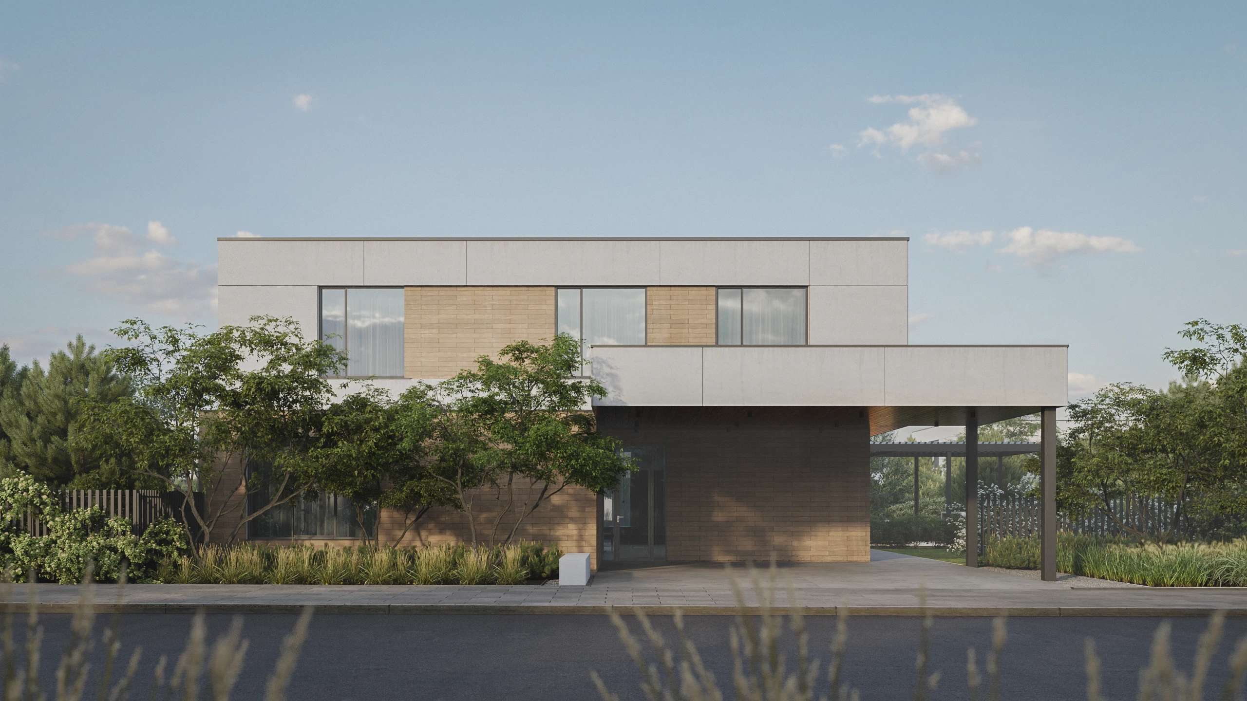 Novogorsk modern house — Изображение №1 — 3D, Архитектура на Dprofile