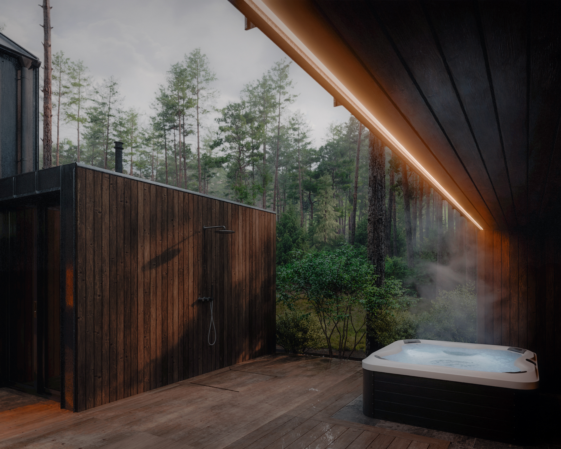 Barn House in the Pine Forest — Изображение №5 — 3D, Архитектура на Dprofile
