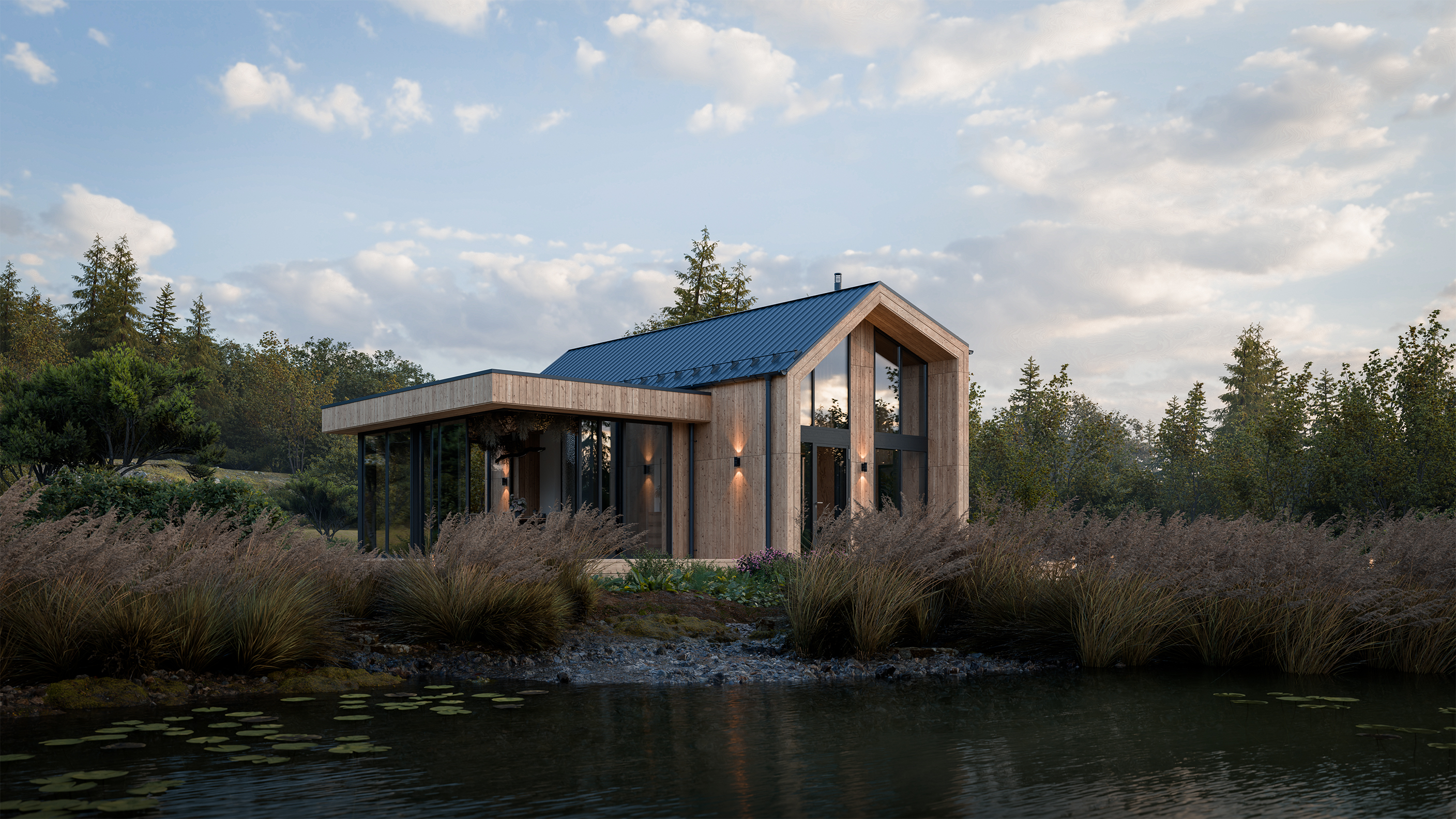 Lakeside Cabin Retreat — Изображение №5 — 3D, Архитектура на Dprofile