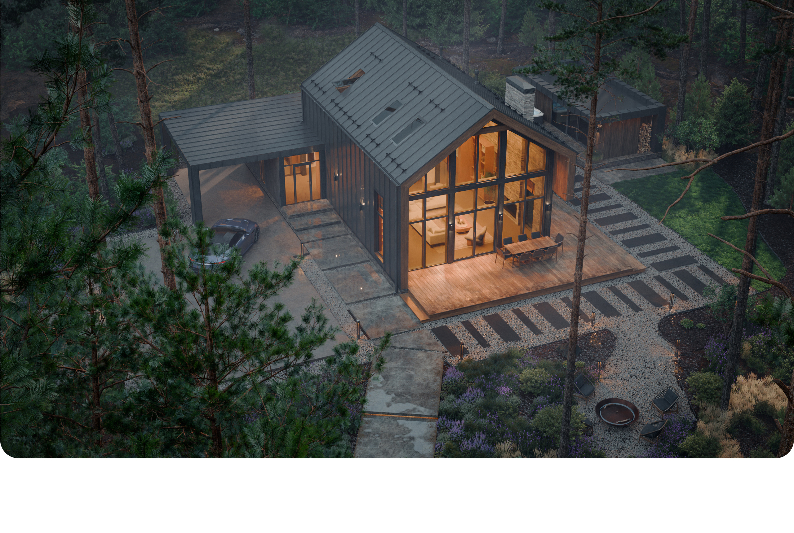 Barn House in the Pine Forest — Изображение №10 — 3D, Архитектура на Dprofile