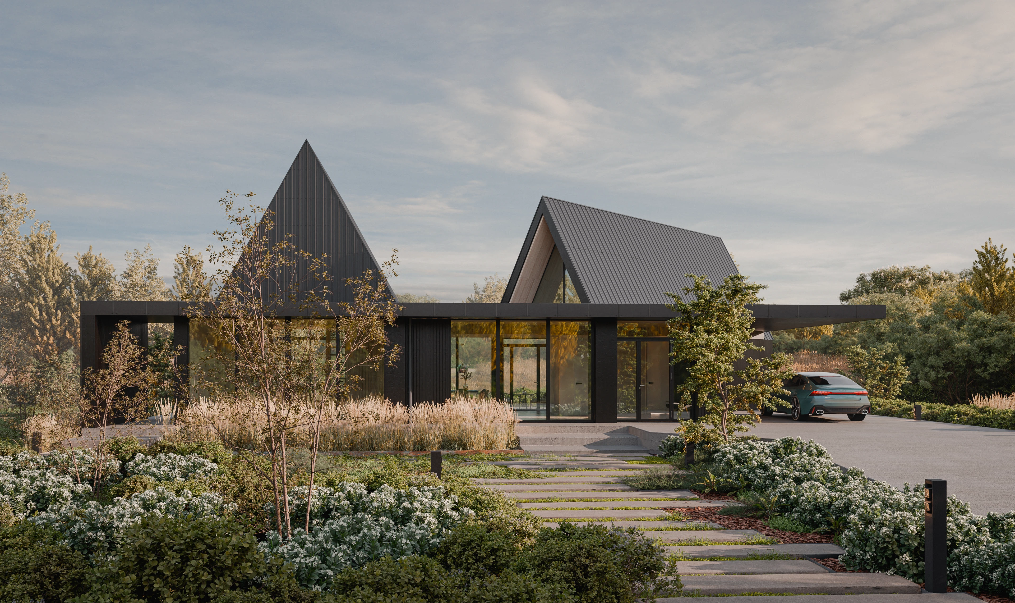 Double black barnhouse project — Изображение №1 — 3D, Архитектура на Dprofile