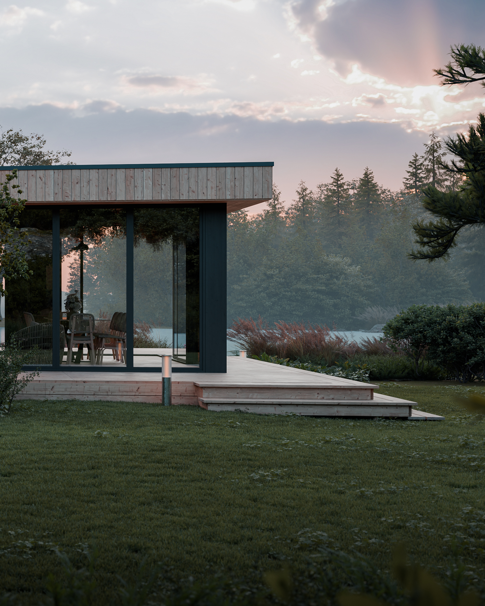 Lakeside Cabin Retreat — Изображение №7 — 3D, Архитектура на Dprofile