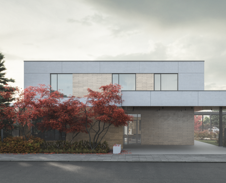 Novogorsk modern house — 3D, Архитектура на Dprofile