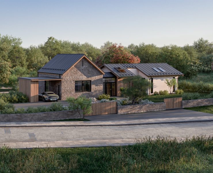 MEADOW HOUSE Современный загородный дом и ландшафт на Dprofile