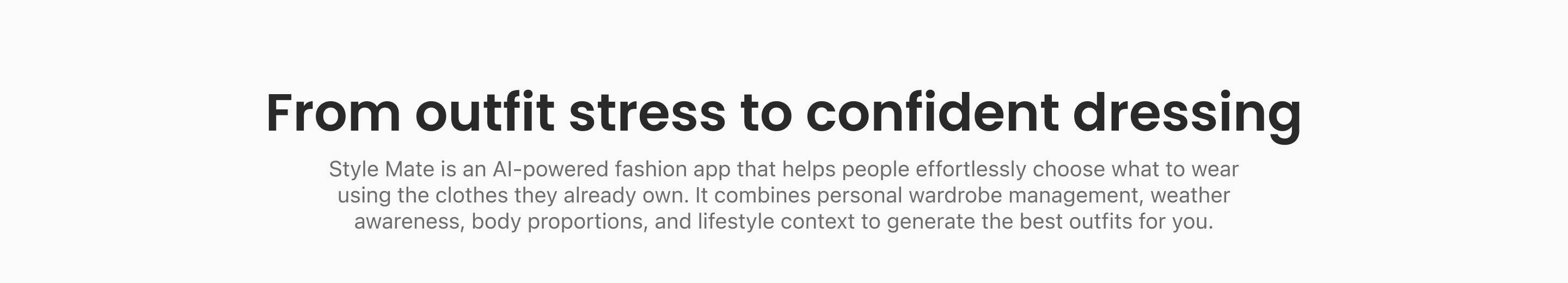 AI Гардероб Style Mate — Изображение №2 — Интерфейсы на Dprofile