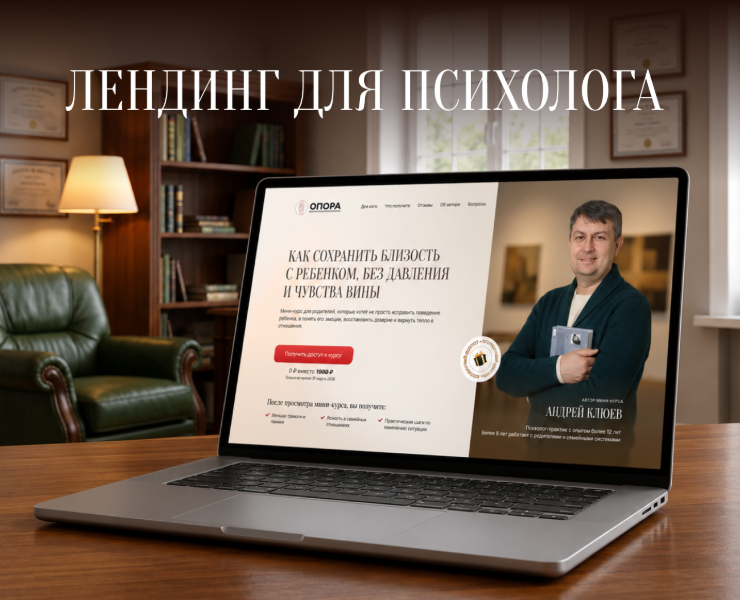 Лендинг для психолога на Dprofile