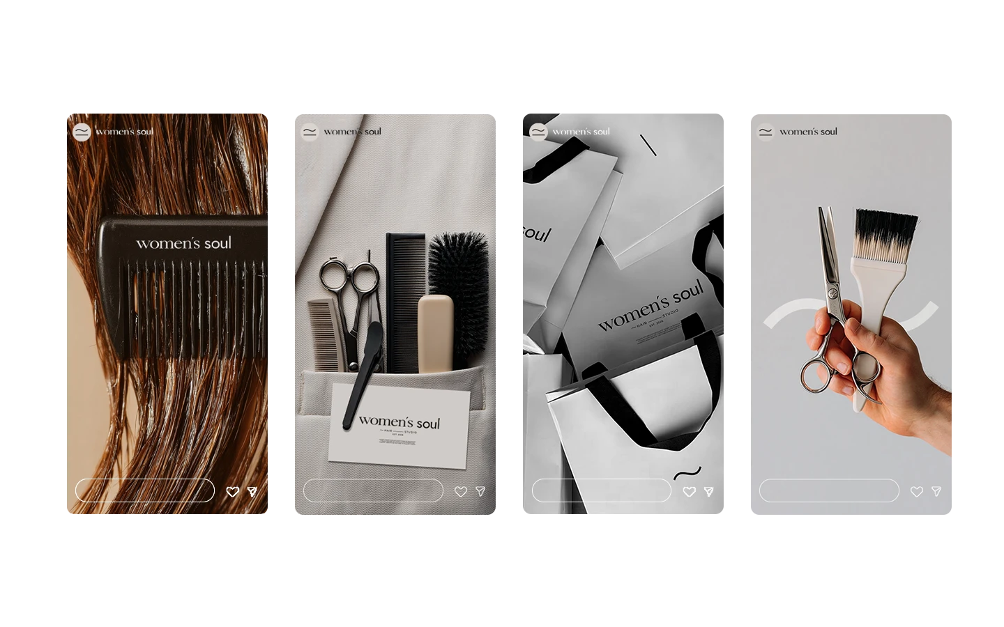 Фирменный стиль | Hair studio «Women's soul» — Изображение №14 — Брендинг на Dprofile