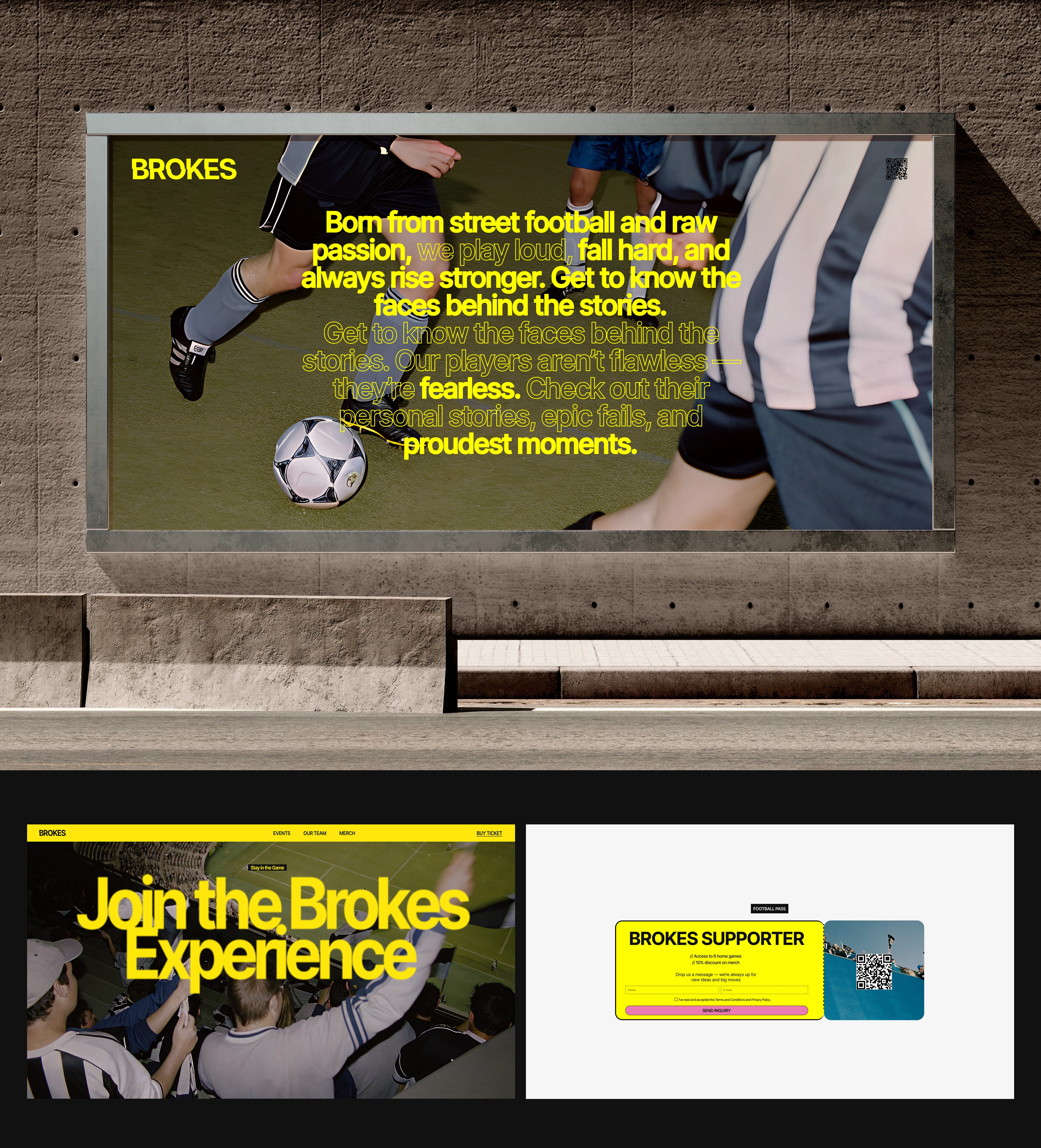 BROKES FOOTBALL TEAM | Corporate website — Изображение №7 — Интерфейсы, Брендинг на Dprofile