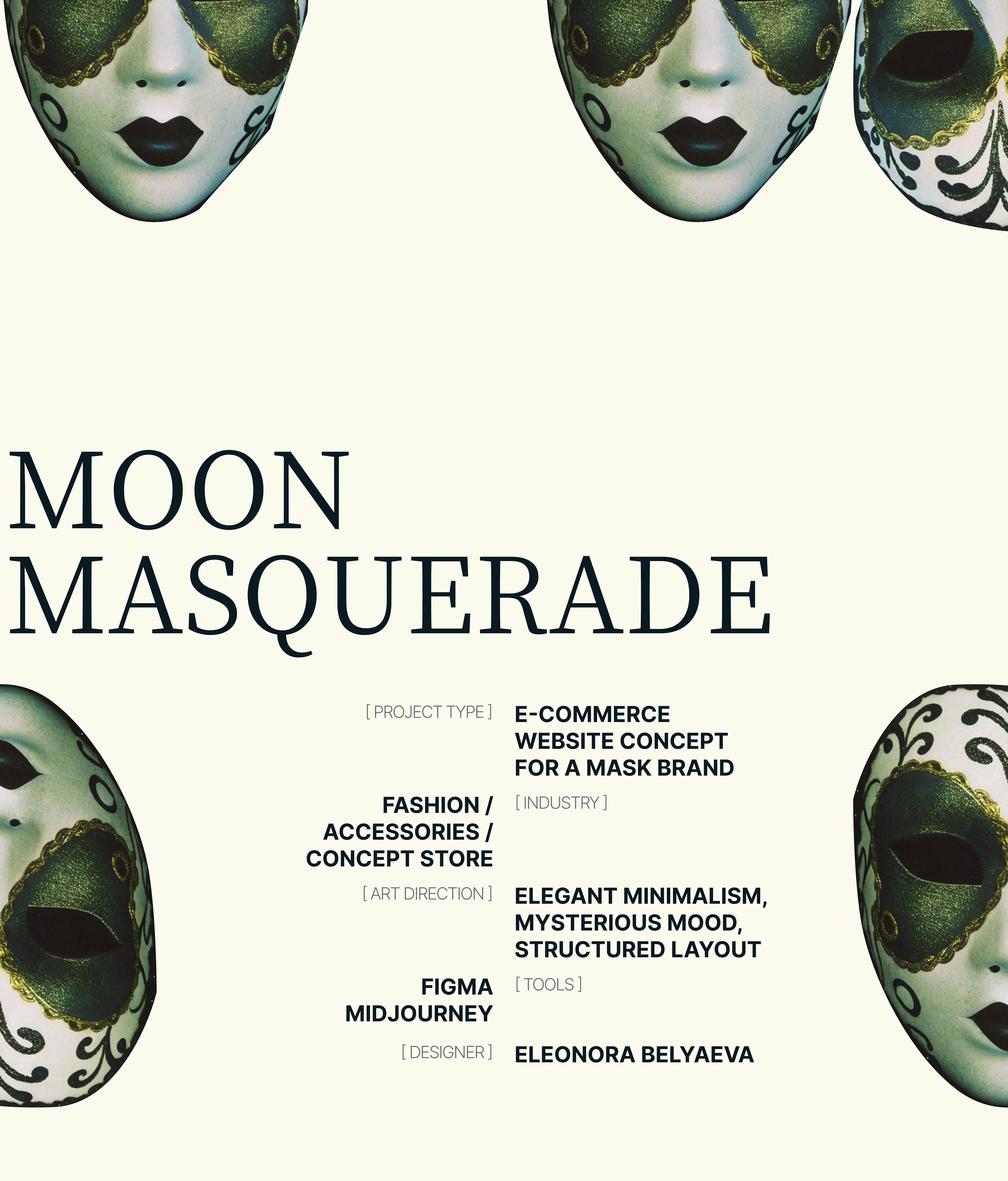 MOON MASQUERADE | E-COMMERCE | CORPORATE — Изображение №1 — Интерфейсы, Нейро на Dprofile