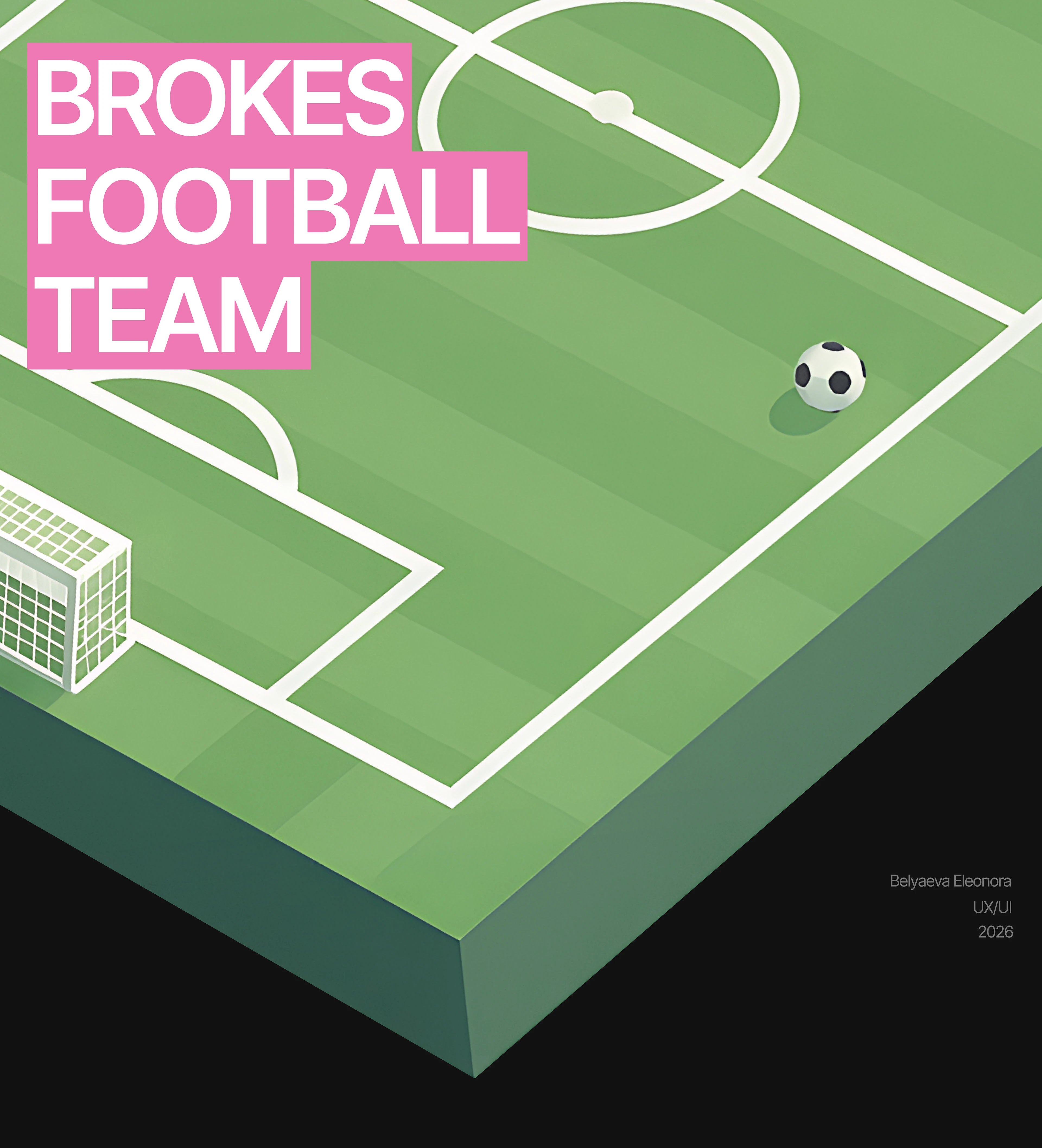 BROKES FOOTBALL TEAM | Corporate website — Изображение №1 — Интерфейсы, Брендинг на Dprofile