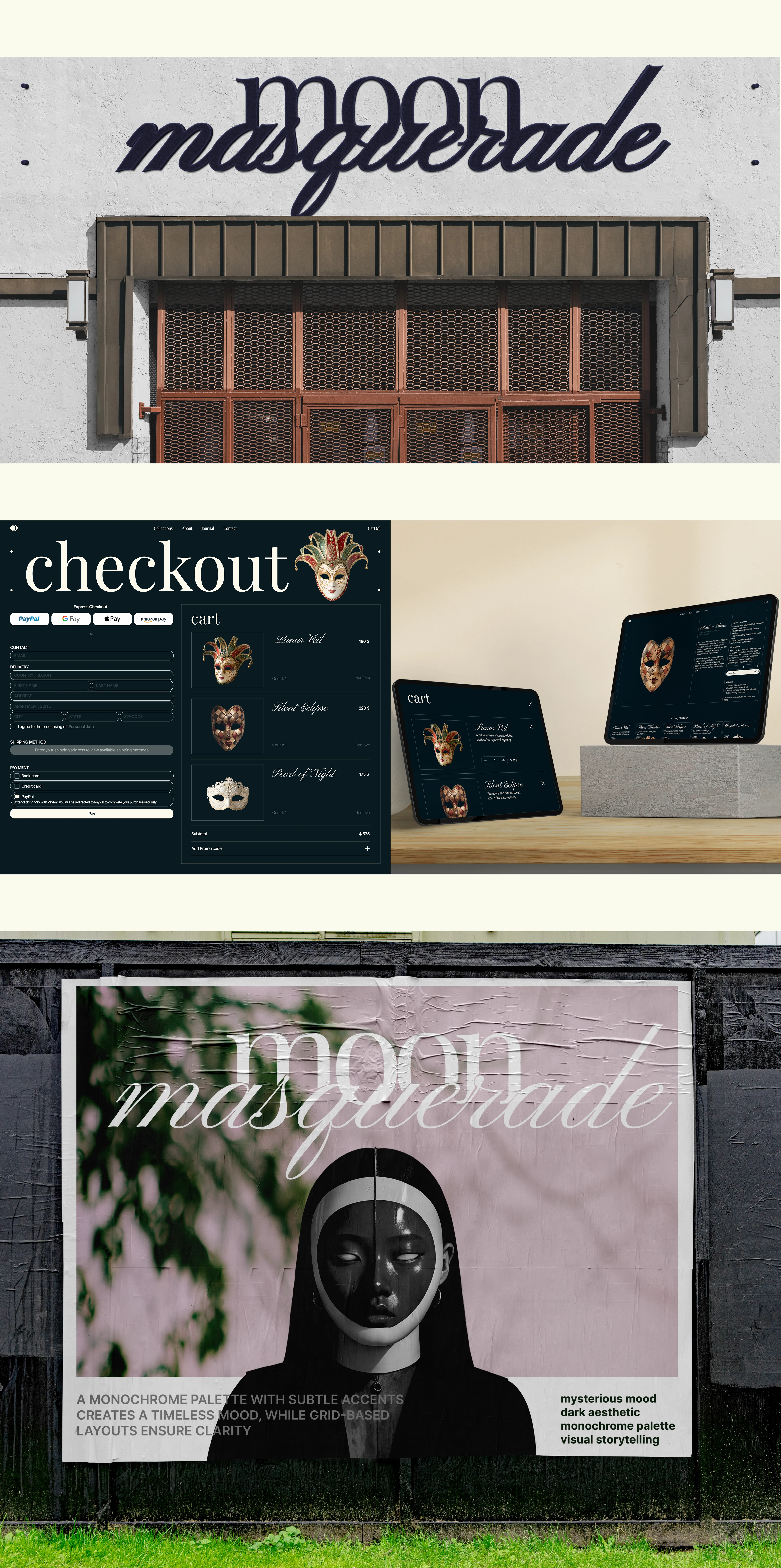 MOON MASQUERADE | E-COMMERCE | CORPORATE — Изображение №9 — Интерфейсы, Нейро на Dprofile
