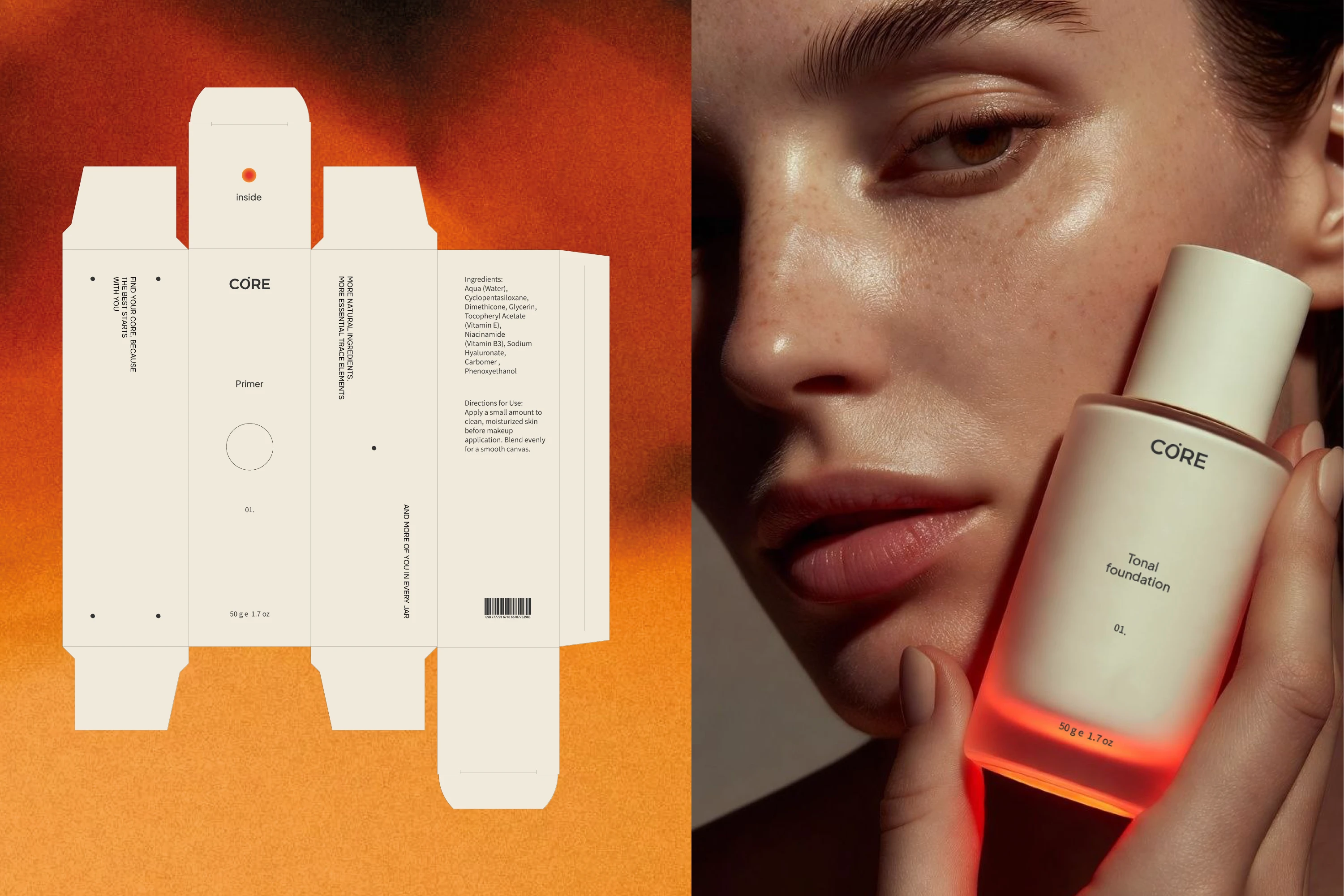 Cosmetics Core CORE / identity for cosmetics brand — Dprofile