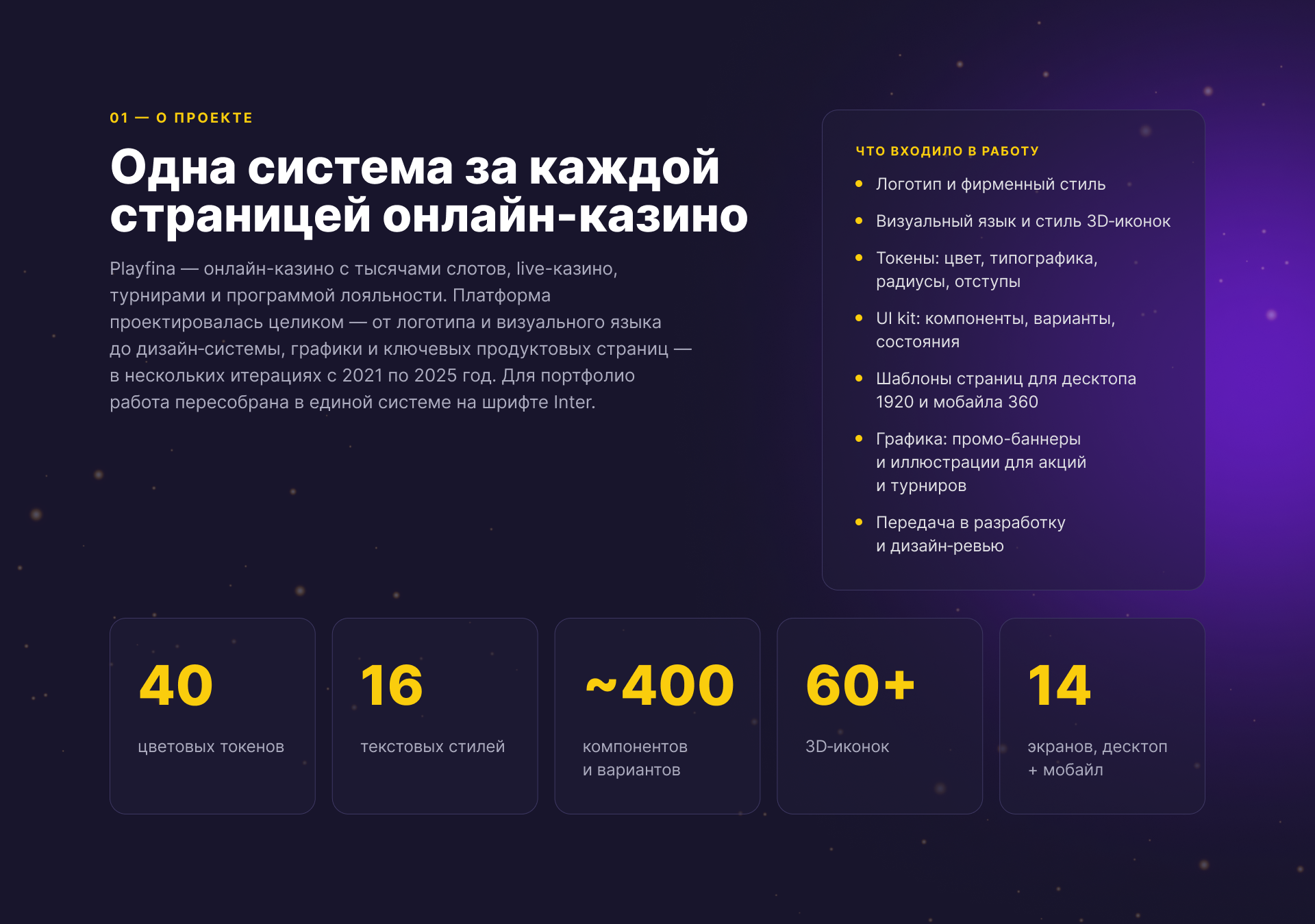 Онлайн казино · Бренд и дизайн-система · iGAMING — Изображение №2 — Интерфейсы, Брендинг на Dprofile