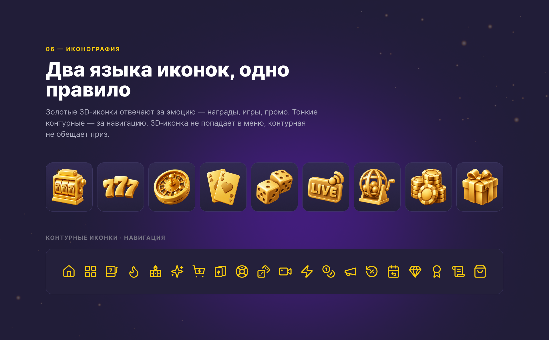 Онлайн казино · Бренд и дизайн-система · iGAMING — Изображение №8 — Интерфейсы, Брендинг на Dprofile