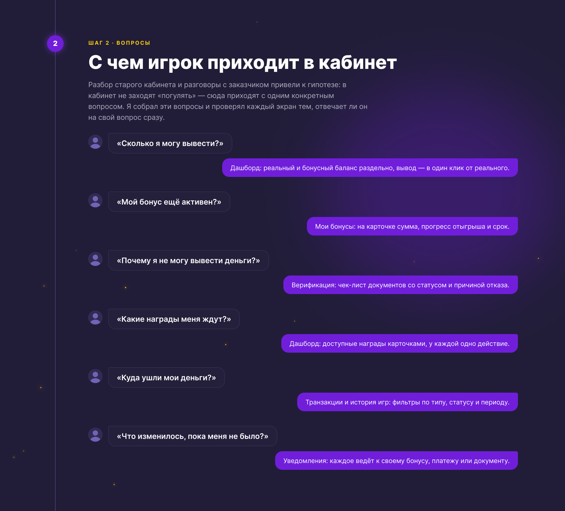 Личный кабинет игрока. Онлайн казино — Изображение №4 — Интерфейсы на Dprofile