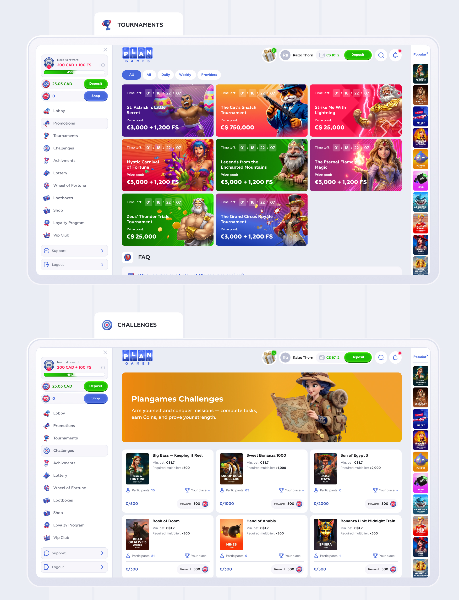 Online Casio Plangames — Изображение №11 — Интерфейсы на Dprofile