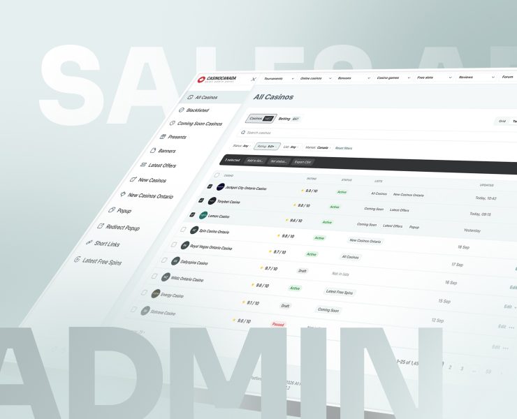 Админ-панель для sales-команды — Интерфейсы на Dprofile