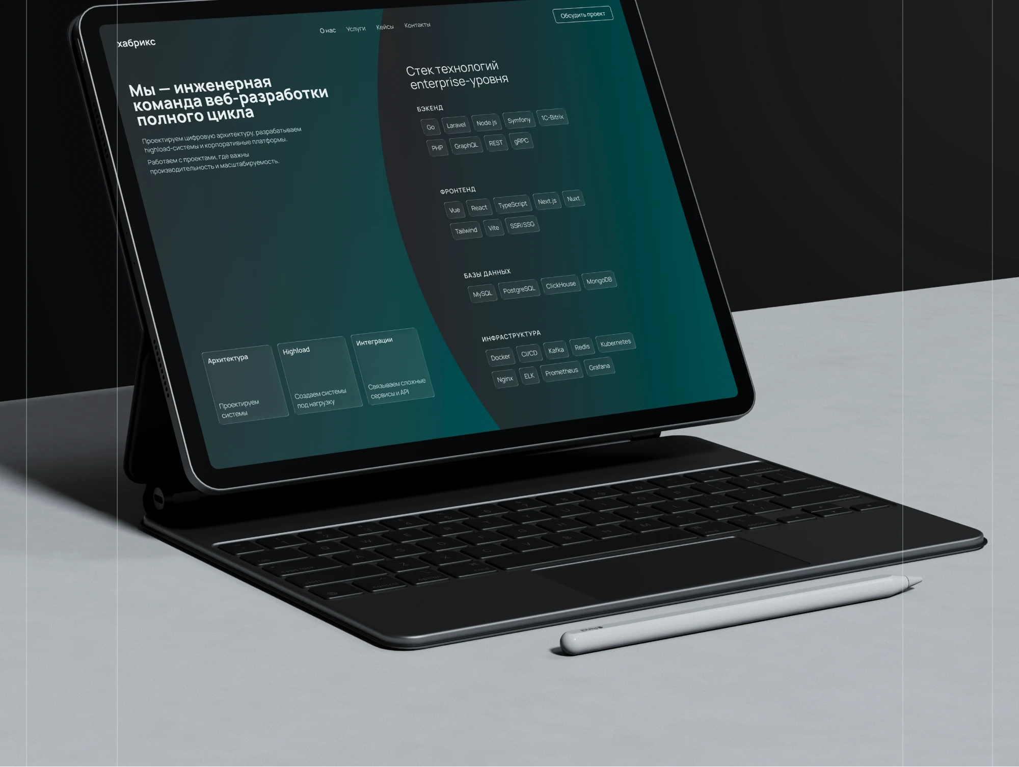 Website for digital product studio HABRIX — Изображение №5 — Интерфейсы на Dprofile