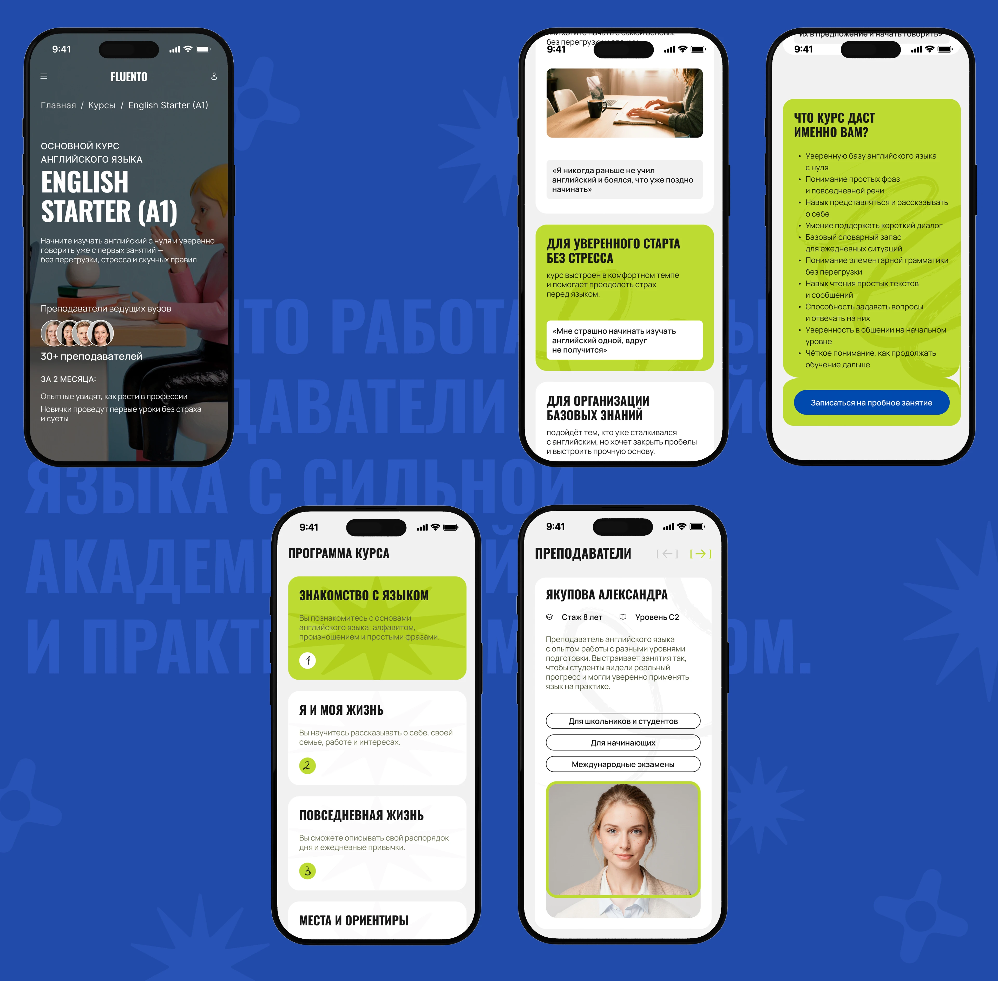 Fluento Онлайн платформа для изучения английского языка — Изображение №8 — Интерфейсы на Dprofile