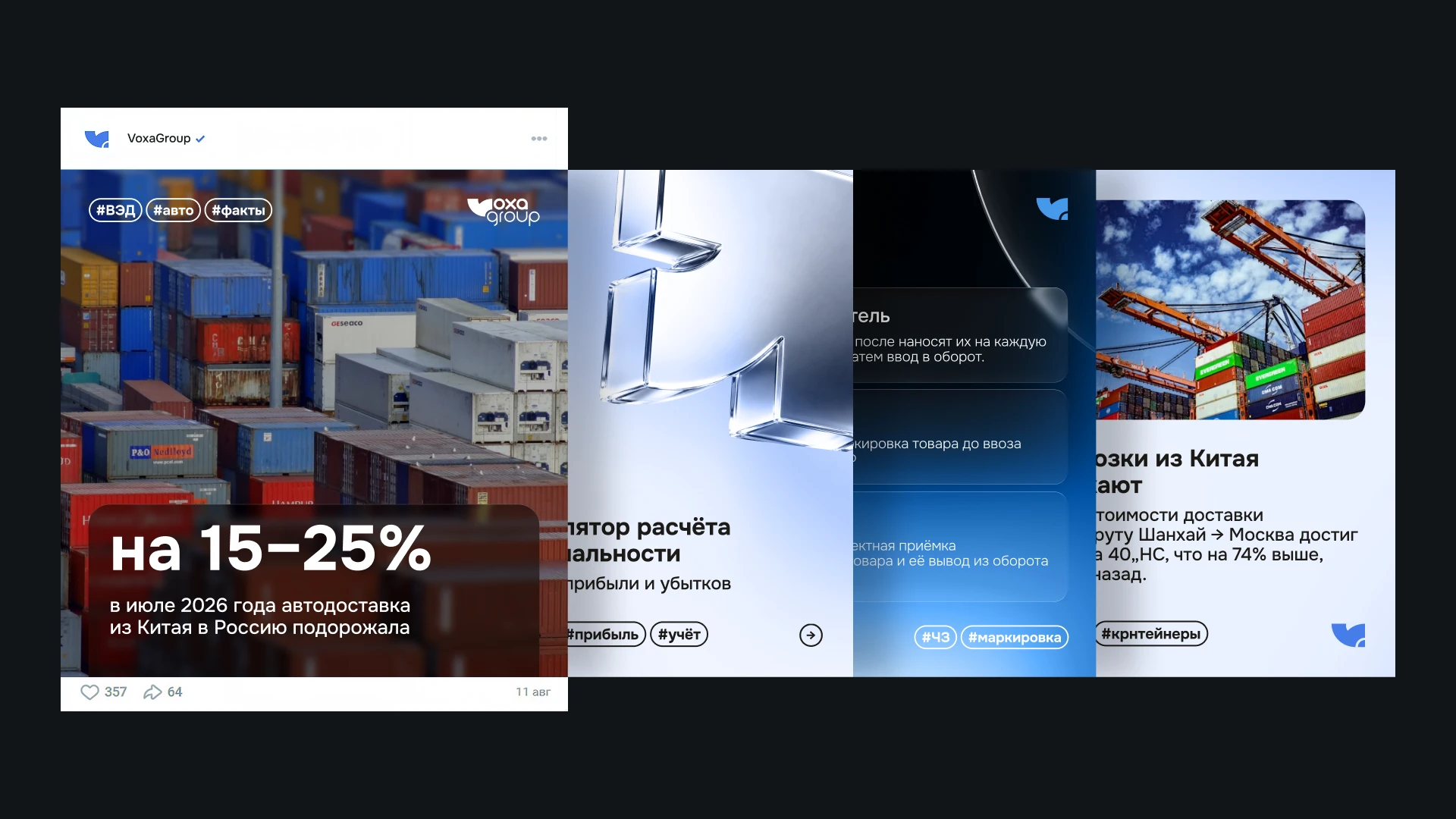 Брендинг для B2B компании "Voxa Group" — Изображение №21 — Брендинг на Dprofile
