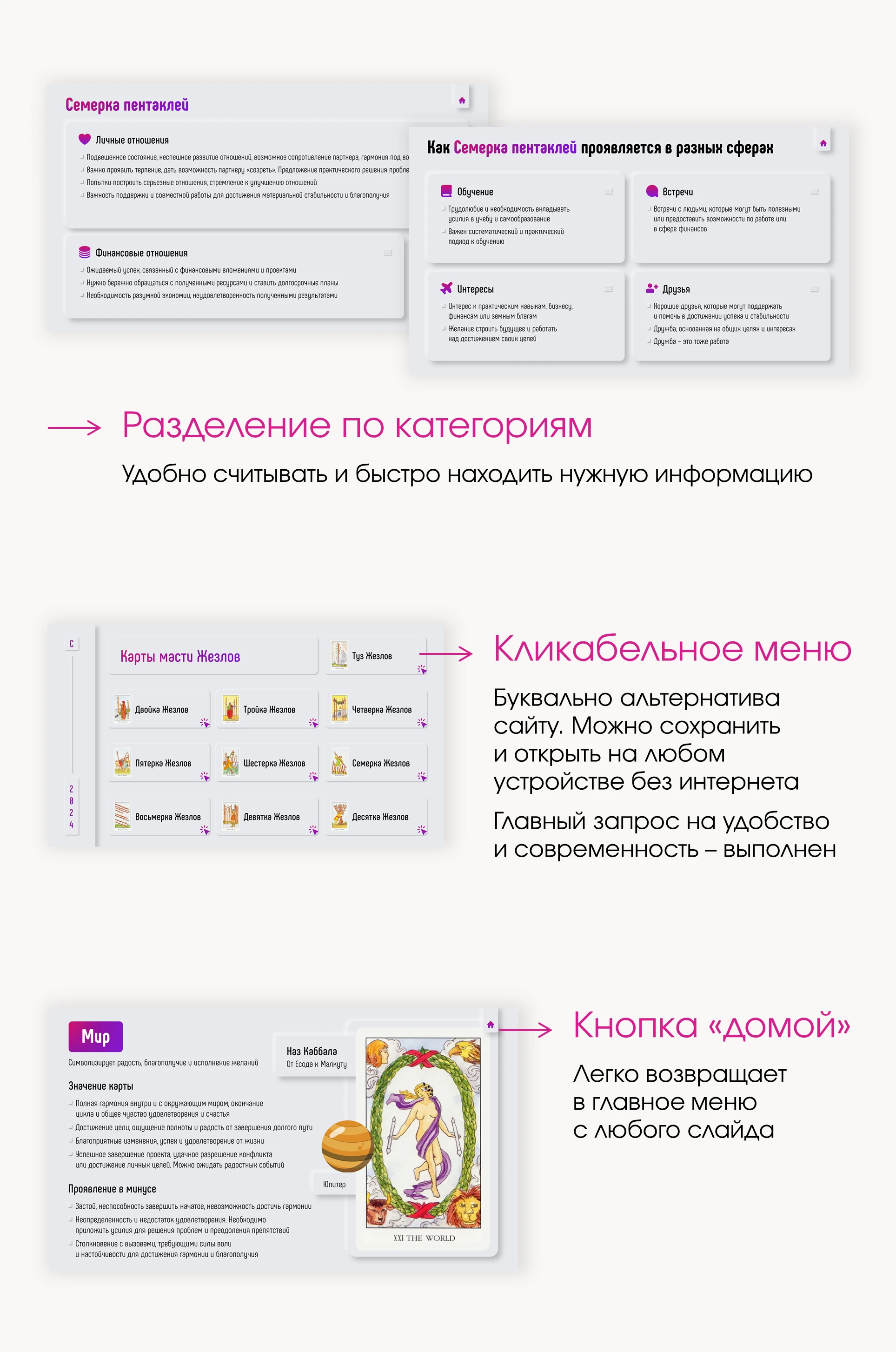 Презентации для курса по Таро | Комплект презентаций — Изображение №4 — Графика, Маркетинг на Dprofile