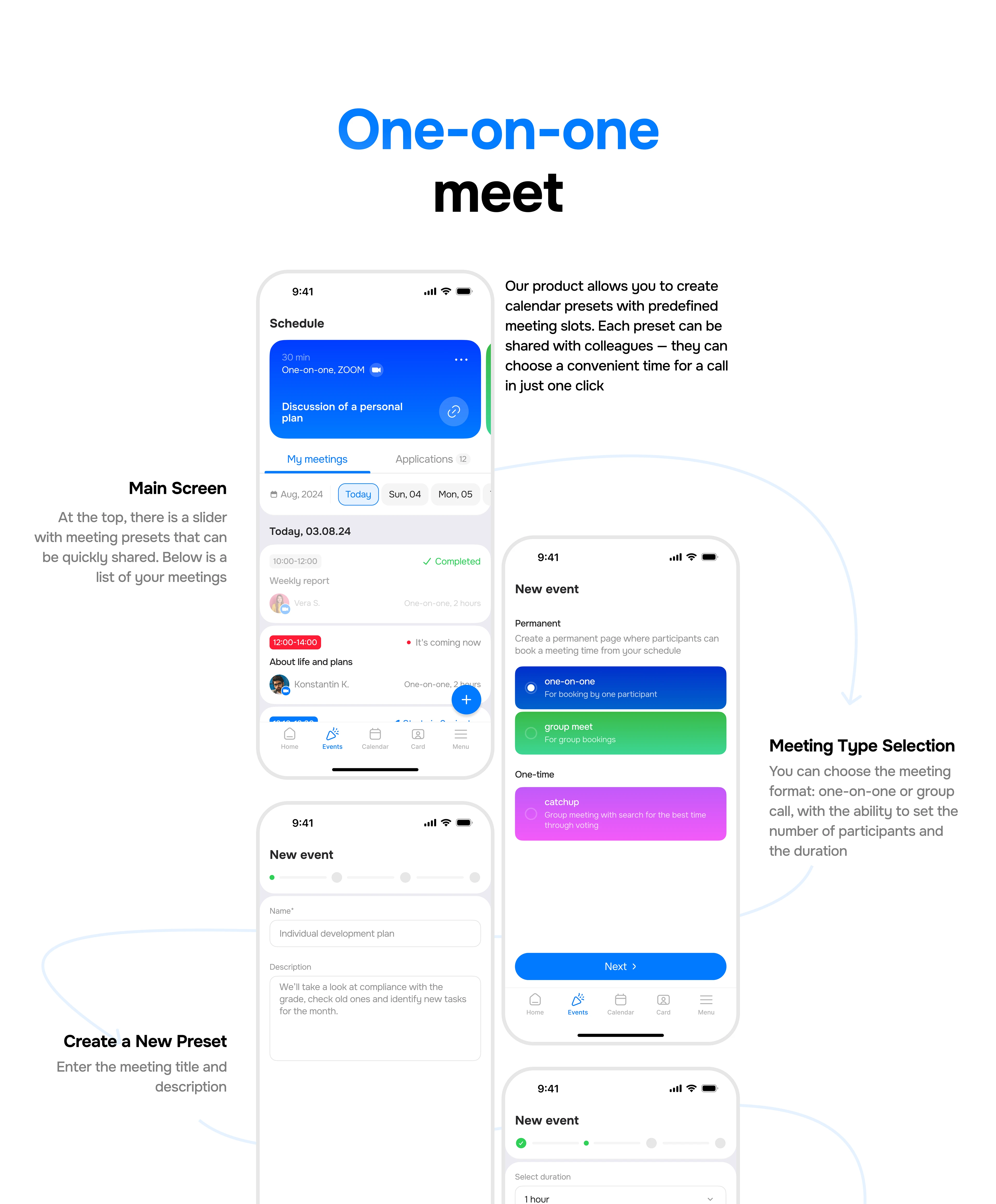 CatchUp — Smart Calendar for Telegram — Изображение №7 — Интерфейсы на Dprofile
