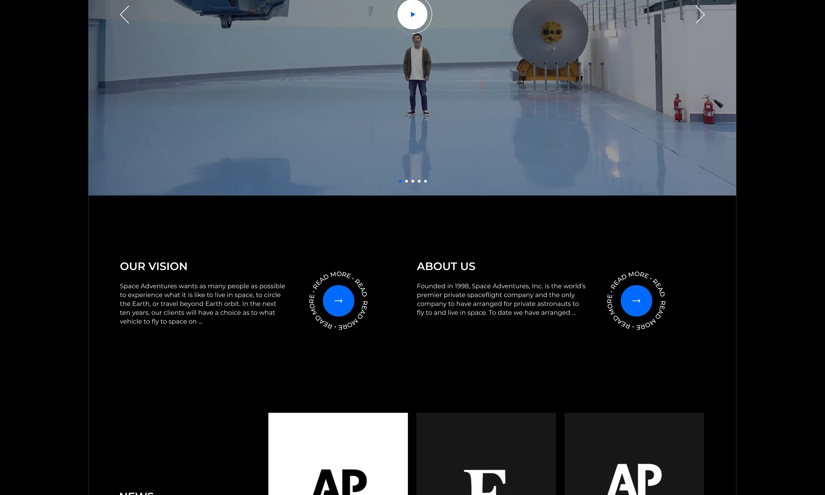 Fly Around the Moon — Website for Space Adventure — Изображение №3 — Интерфейсы на Dprofile