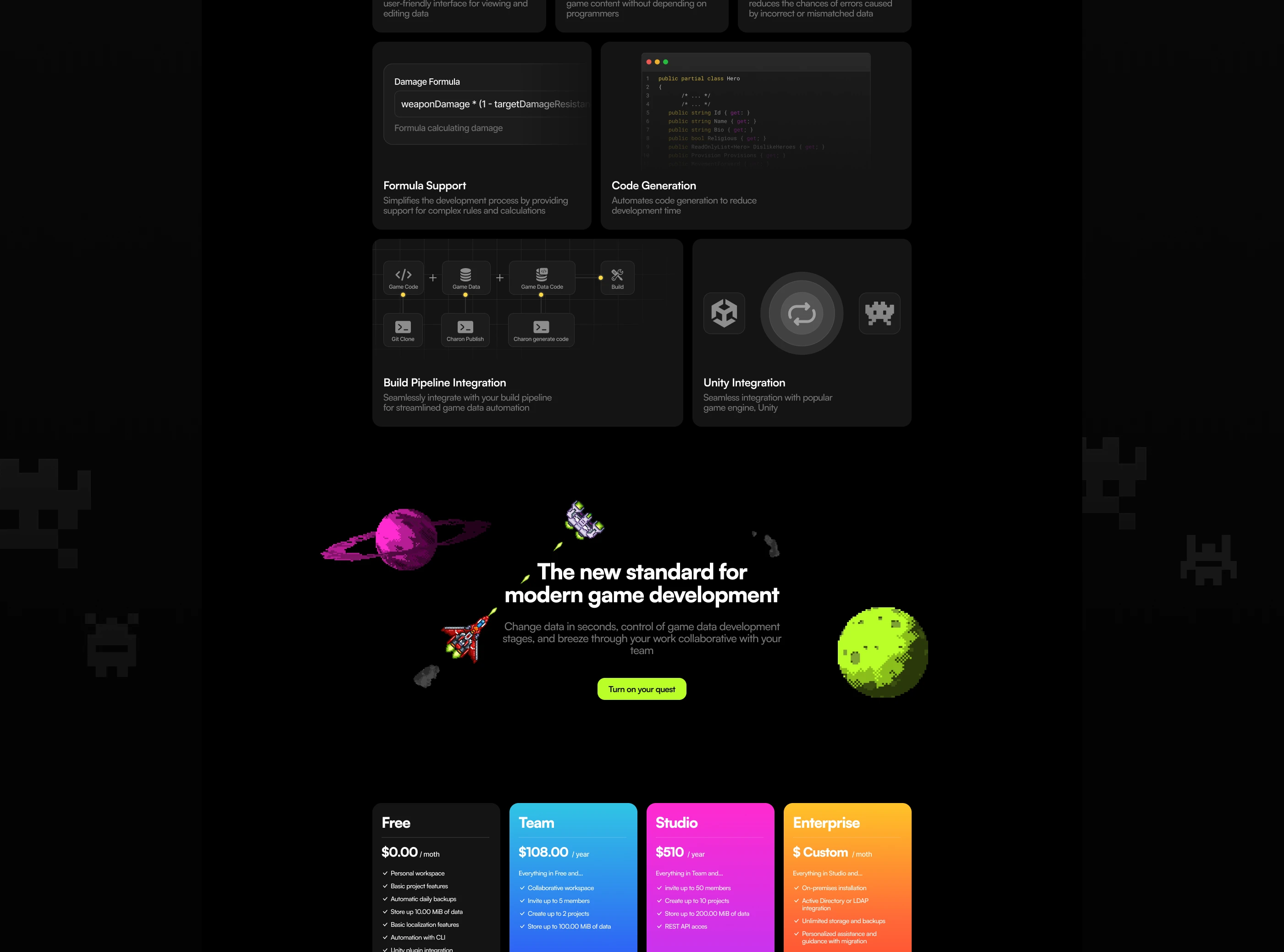 Charon — game design soft — Изображение №3 — Интерфейсы на Dprofile