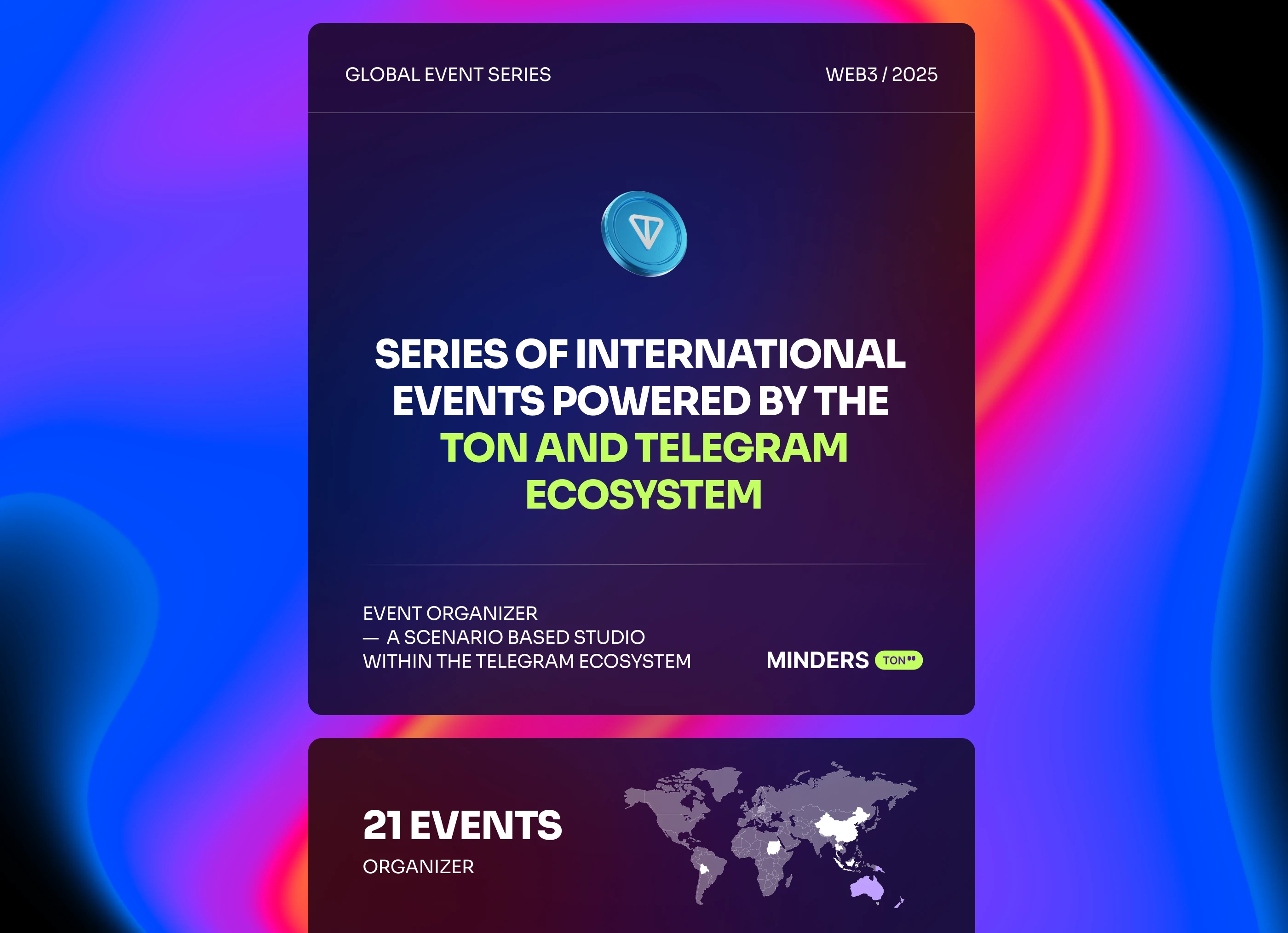 Ton.Point — a series of international web3 events — Изображение №4 — Интерфейсы, Брендинг на Dprofile