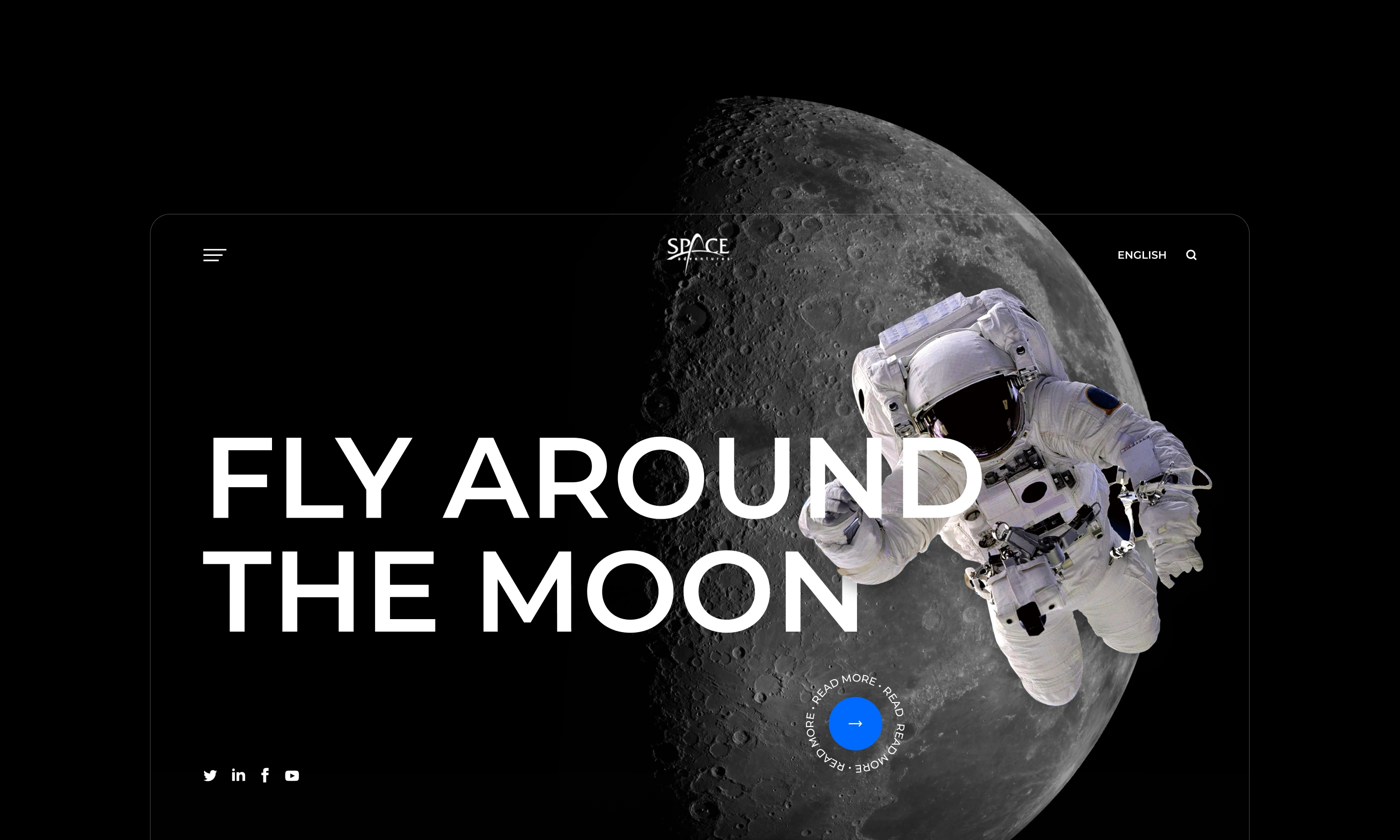 Fly Around the Moon — Website for Space Adventure — Изображение №1 — Интерфейсы на Dprofile