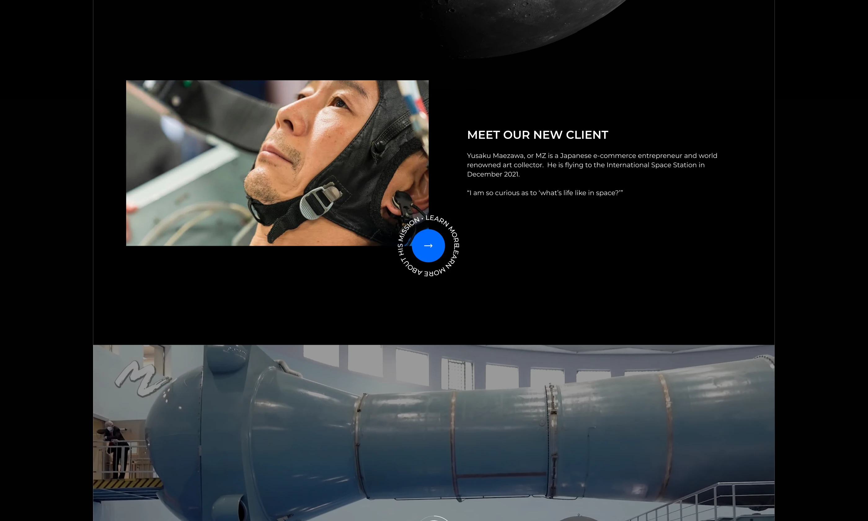 Fly Around the Moon — Website for Space Adventure — Изображение №2 — Интерфейсы на Dprofile