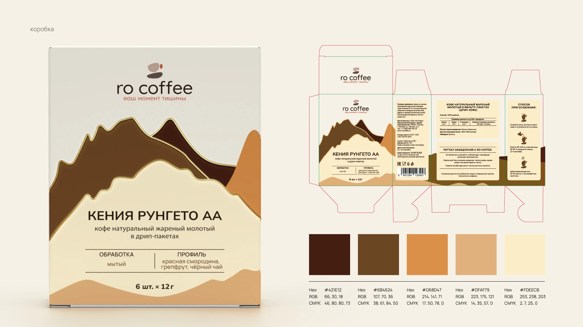 Ro coffee (дизайн упаковки для кофе) — Изображение №10 — Интерфейсы, Брендинг на Dprofile