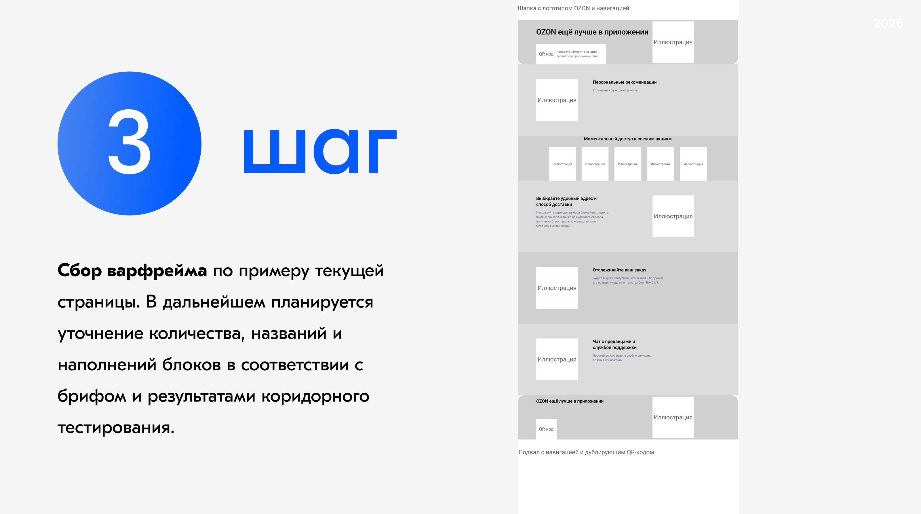 Редизайн лендинга о приложении Ozon. — Изображение №4 — Интерфейсы на Dprofile