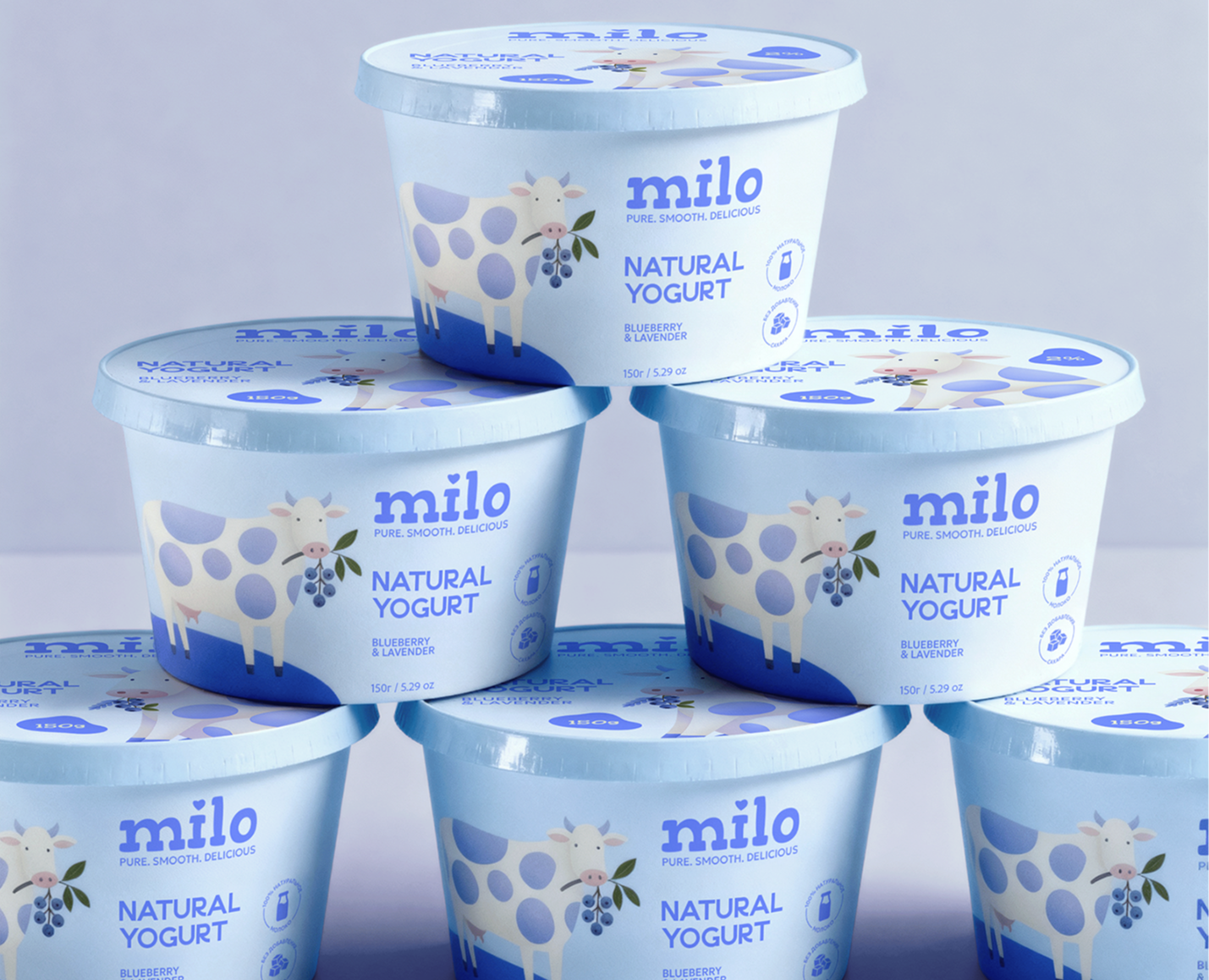 MILO YOGURT DESIGN — Брендинг, Иллюстрация на Dprofile