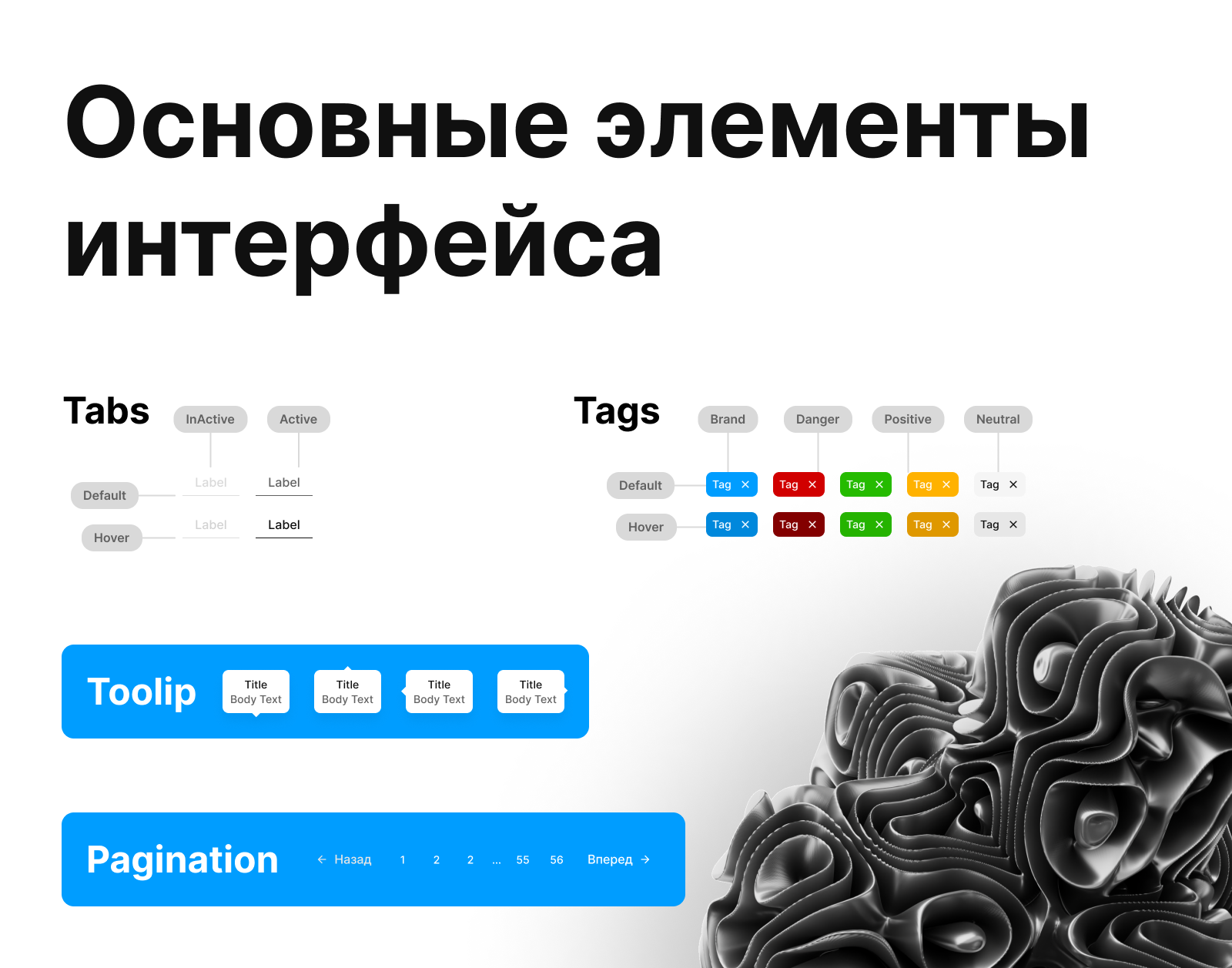 UI KIT MinBase-  это дизайн система для создания сайтов — Изображение №4 — Интерфейсы на Dprofile