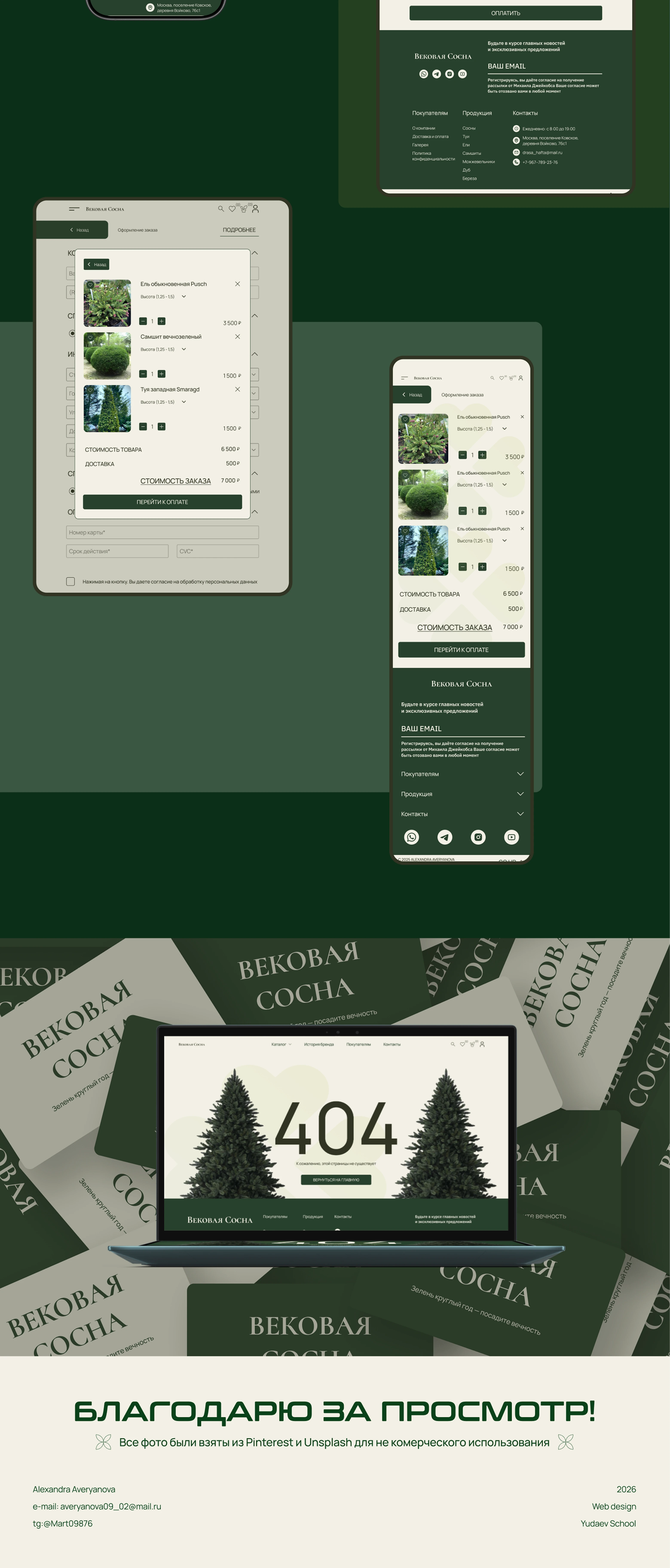 Вековая сосна / online store — Изображение №9 — Интерфейсы на Dprofile