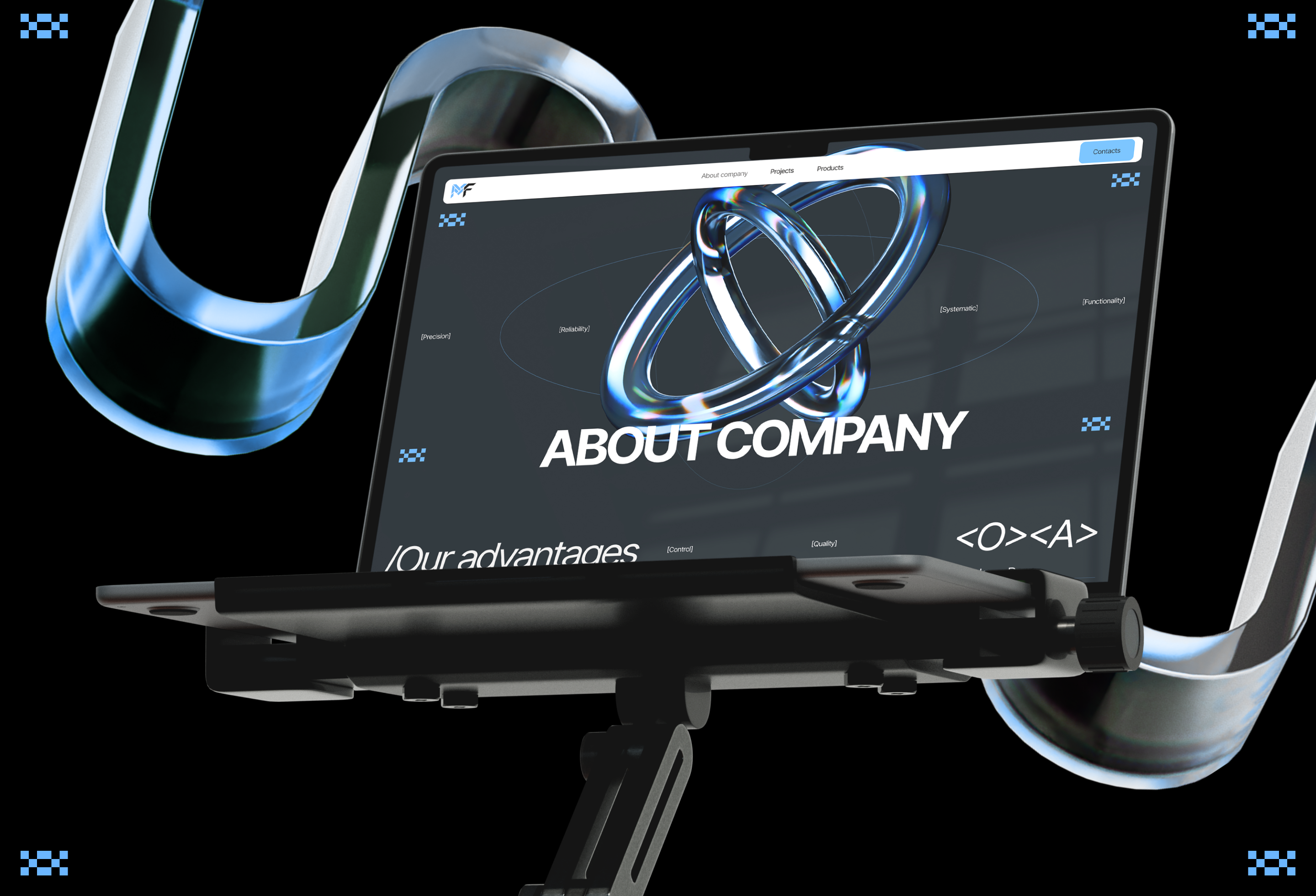 Концепт сайта для научно-производственной компании — Изображение №1 — Интерфейсы, Анимация на Dprofile