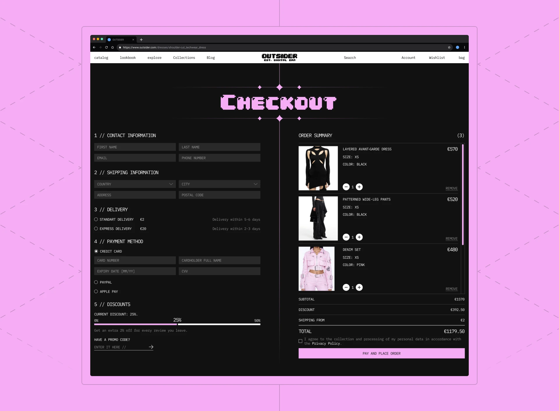 Веб-дизайн магазина одежды — Изображение №12 — Интерфейсы, Брендинг на Dprofile