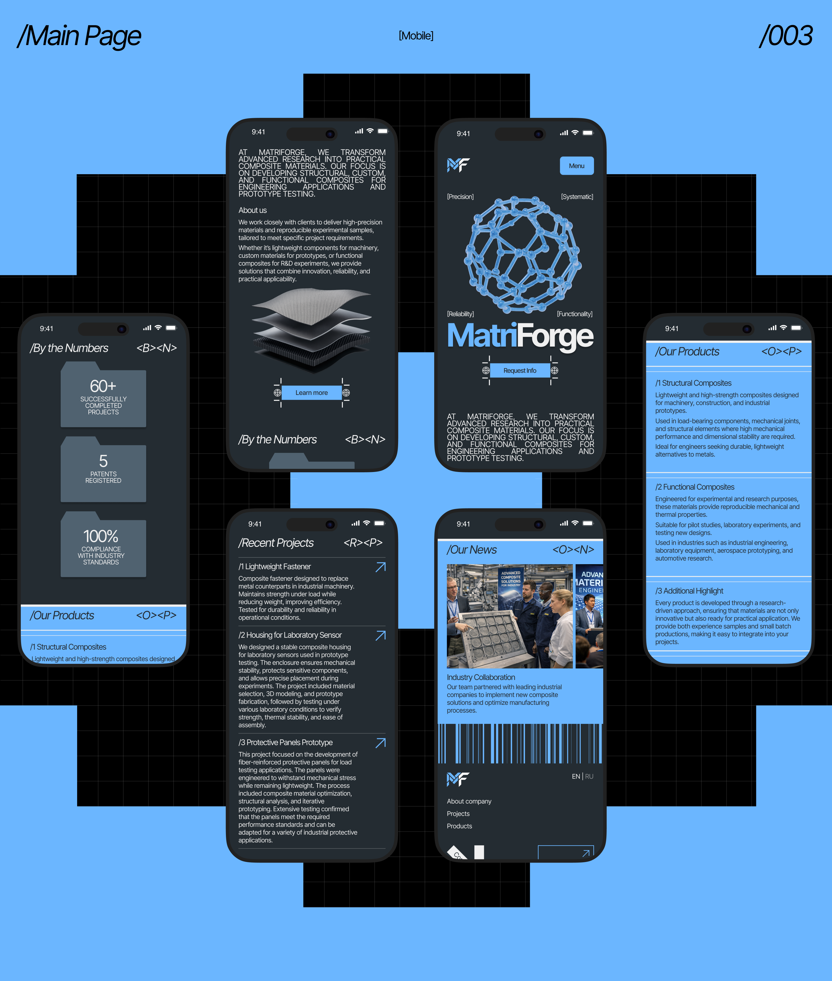 Концепт сайта для научно-производственной компании — Изображение №4 — Интерфейсы, Анимация на Dprofile