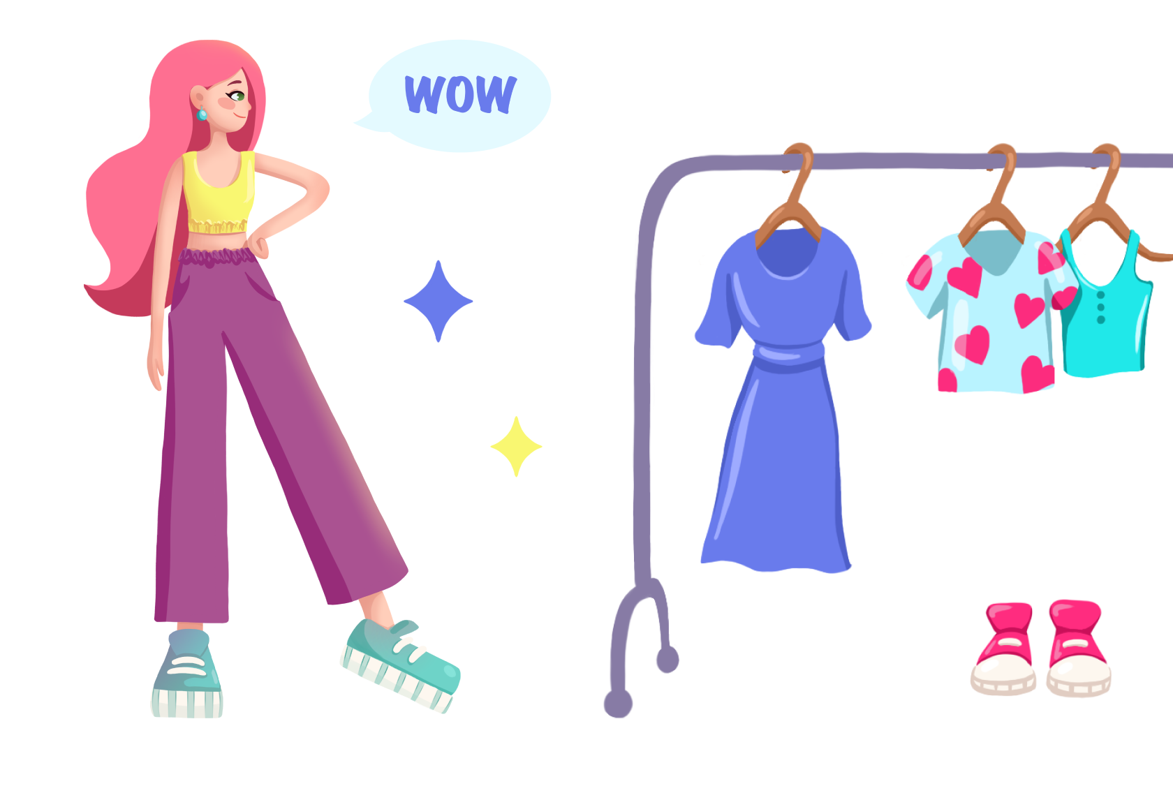 Иллюстрации женских персонажей для упаковки одежды — Изображение №12 — Брендинг, Иллюстрация на Dprofile