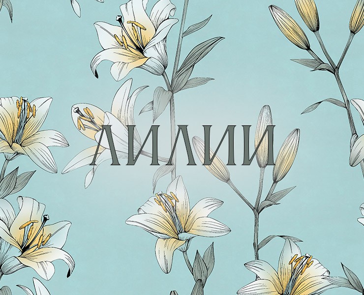 Лилии. Принт для текстиля на Dprofile