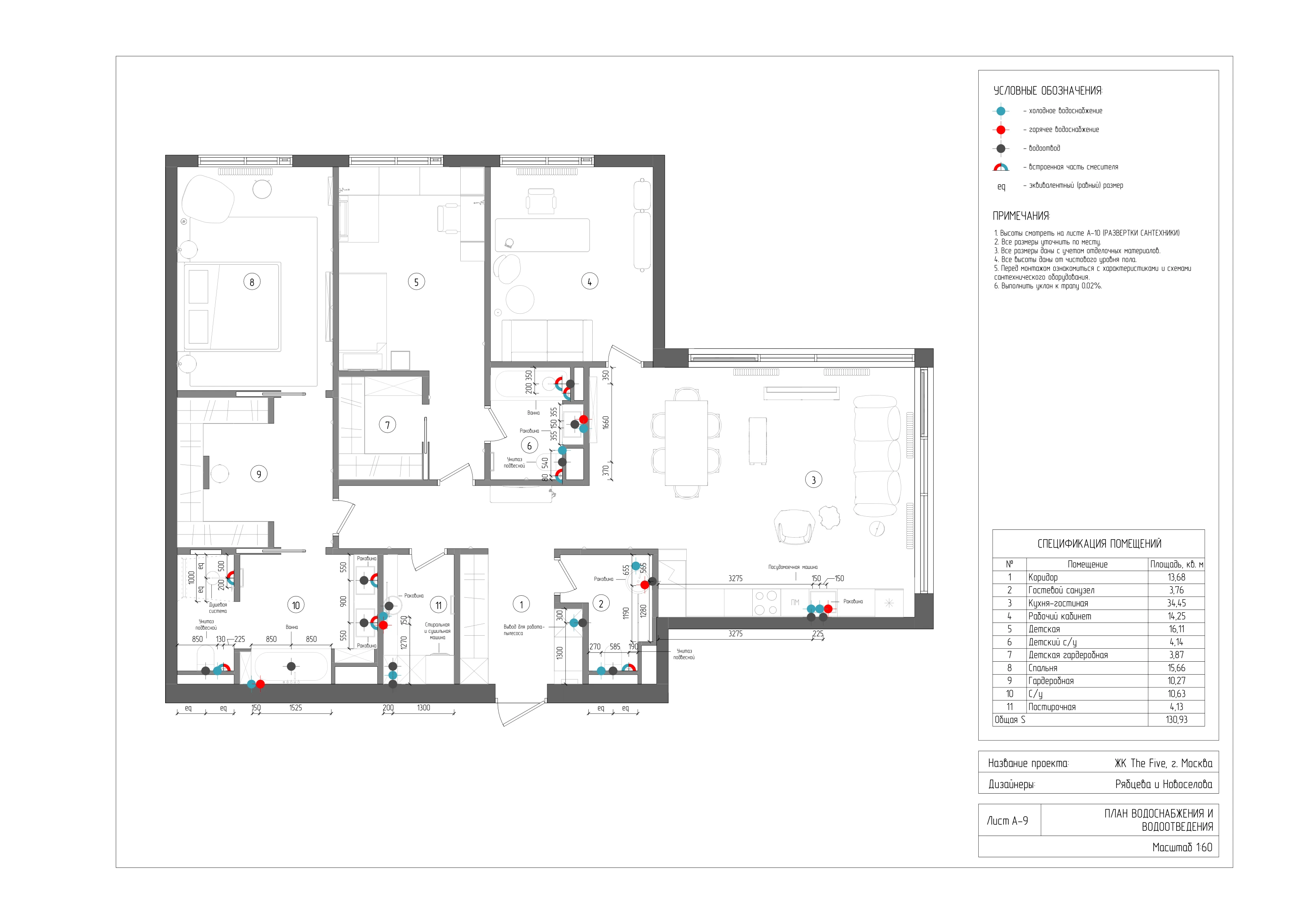 Проект квартиры в ЖК The Five — Изображение №11 — 3D, Архитектура на Dprofile